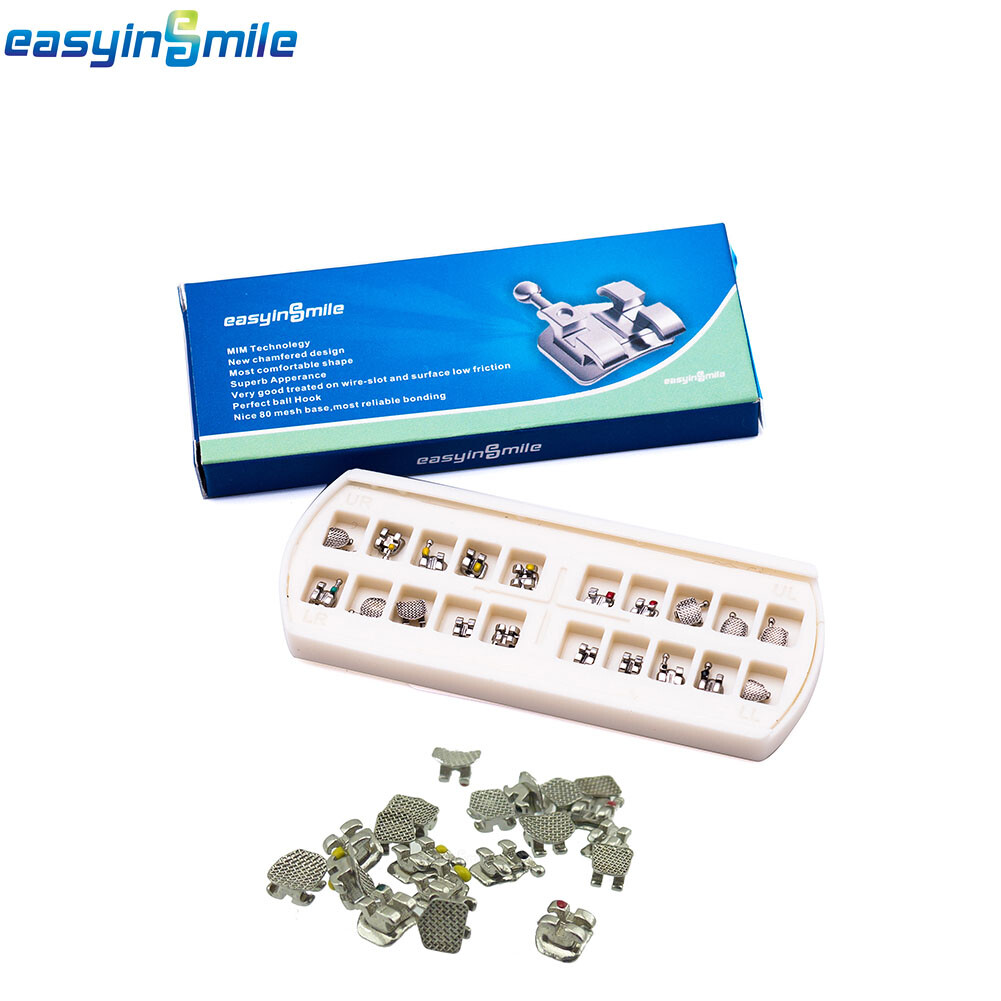 5sets Dental Orthodontic Metal Brackets Braces Mini Roth/mbt 3 4 5 Hooks 022
