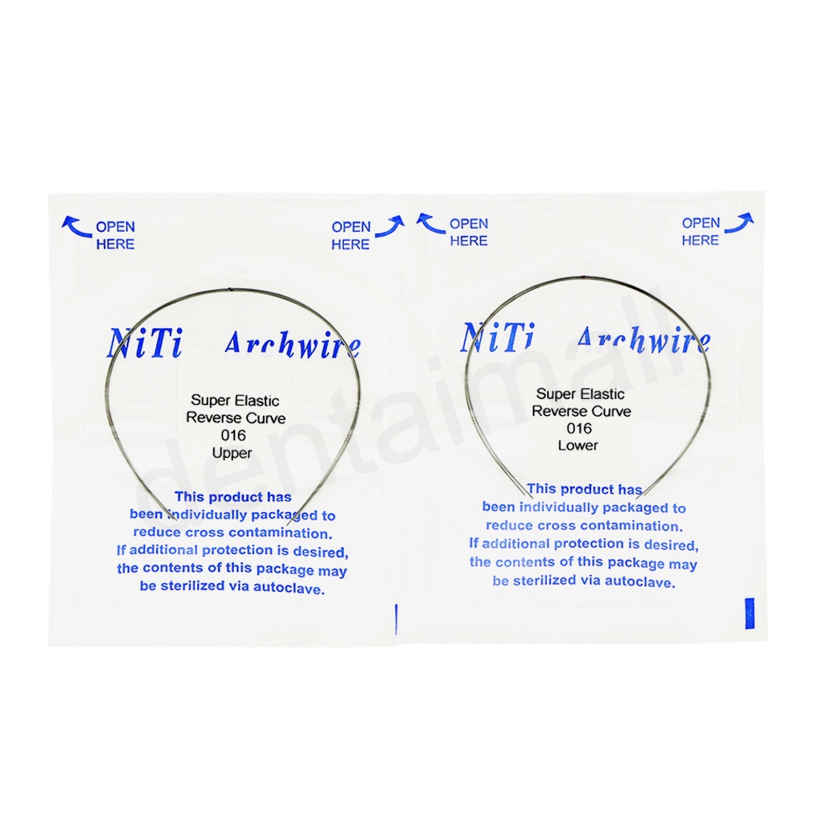 US Dental Orthodontic Reverse Curve Arch Wire Super Elastic NiTi Upper Lower