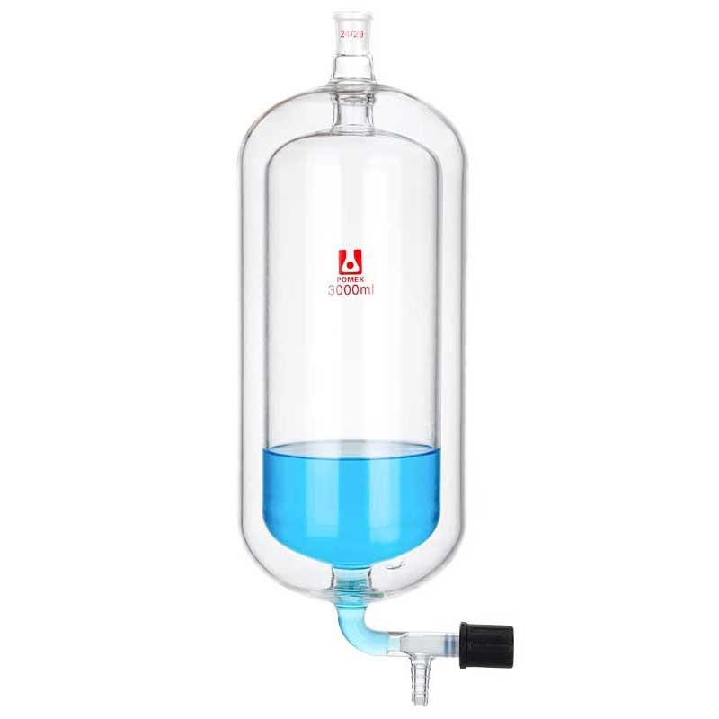 100ml-500ml Double-Layer Distillation Receiving Bottle Glass with Piston