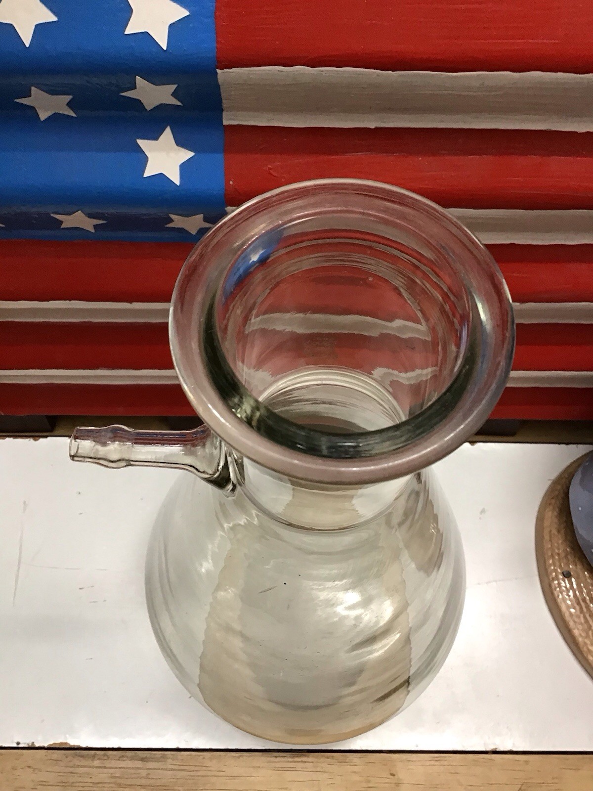 Pyrex 4000ml Flask With Sidearm Science Project ,Man cave Just Cool 14 3/4 Tall
