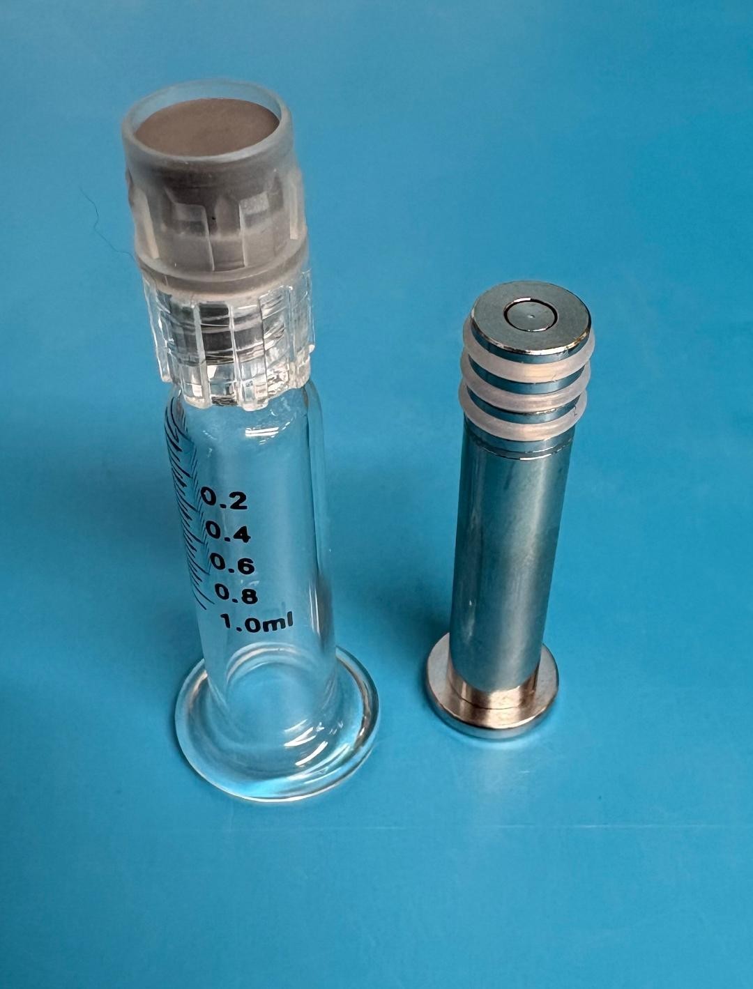 1ml Borosilicate Glass Syringe Oil Liquid Dispenser with Metal Luer Lock