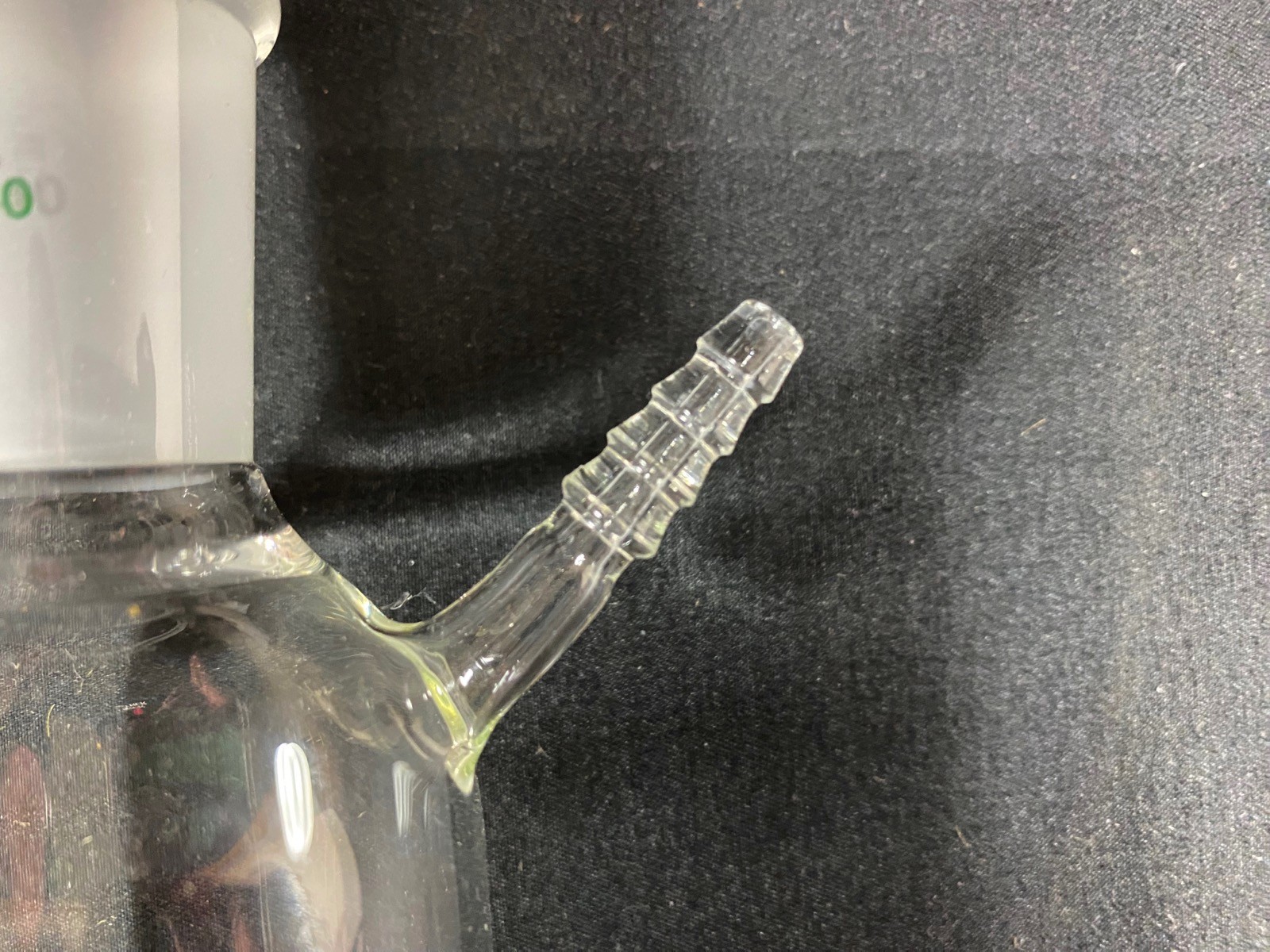 CHEMGLASS 200mL 24/40 4mm TEF STPK F Frit Solid Phase Peptide Synthesis Vessel
