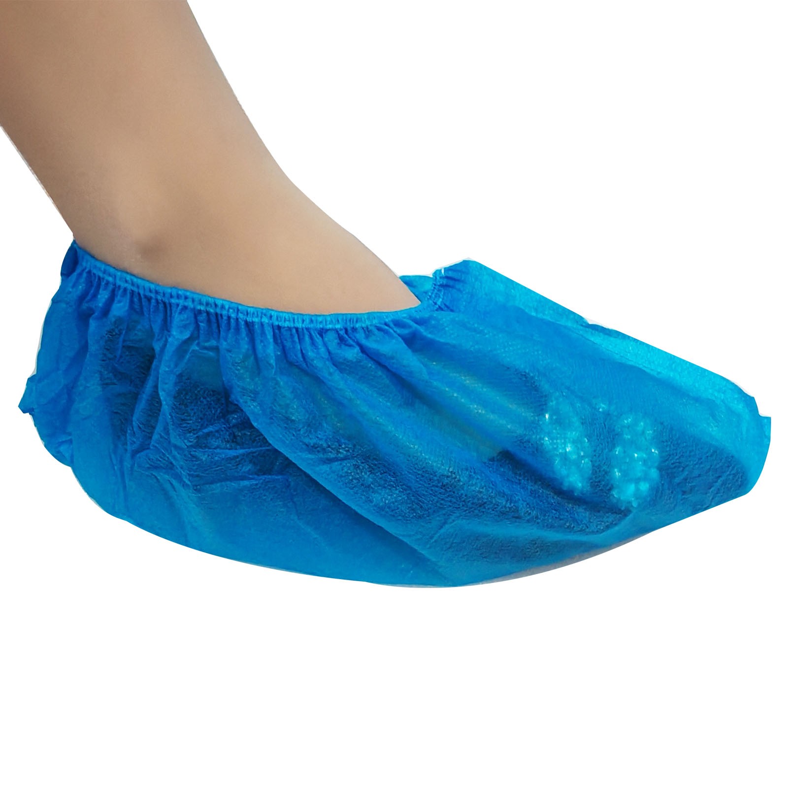100pcs Disposable Non-woven Shoe Covers Indoors Office Blue Easy Shoe Covers