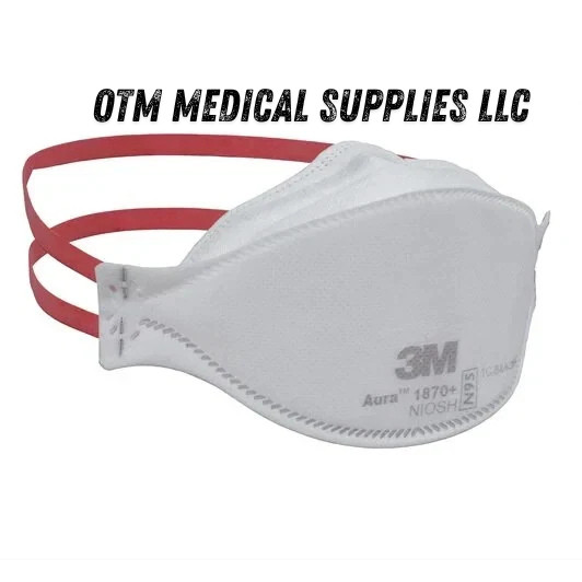 Case of 440 | 3M 1870+ Aura N95 NIOSH Respirator Face Masks | New