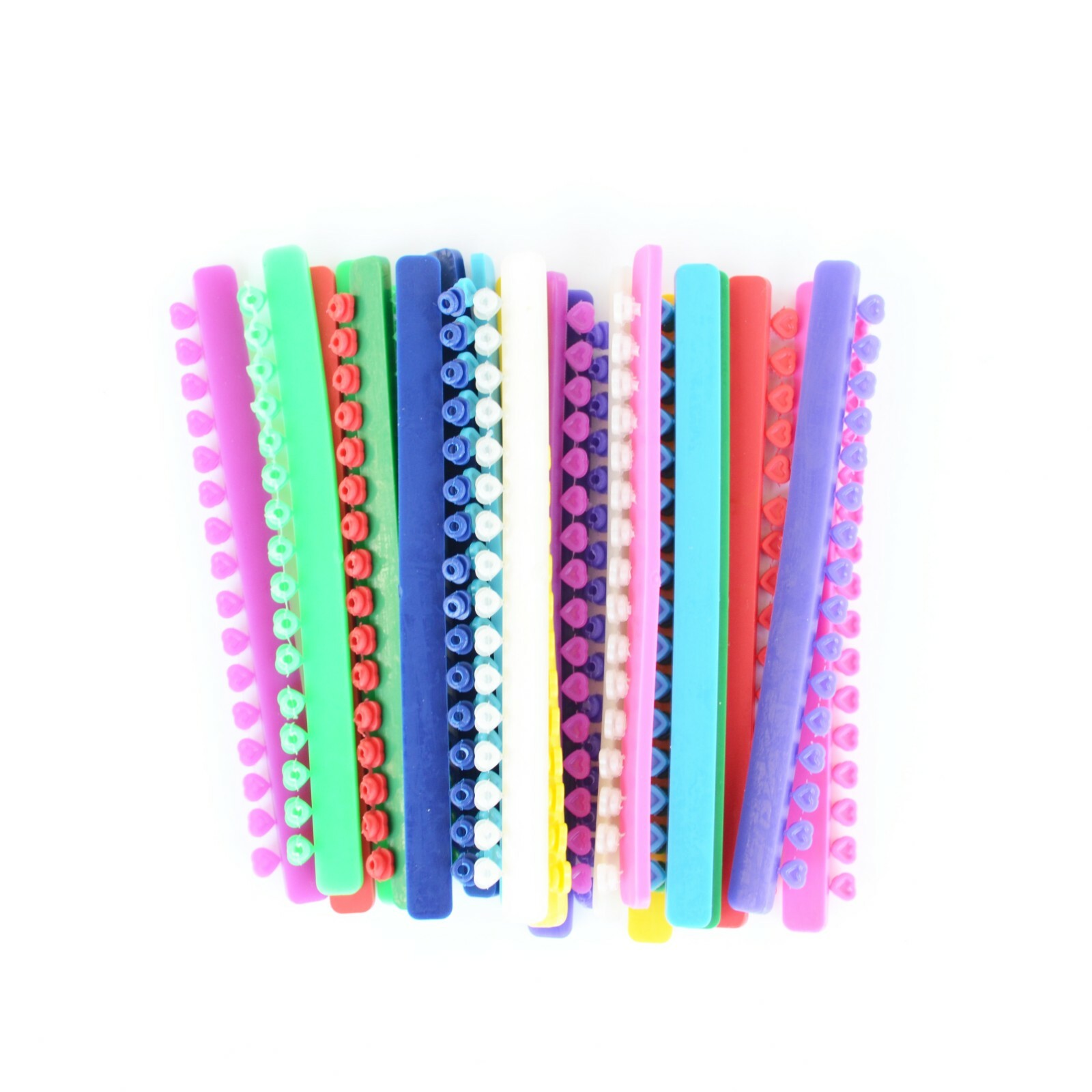 J&J Ortho™ Orthodontic Heart / Flower Ligature Ties O-Ring Sorted Color 320/pk
