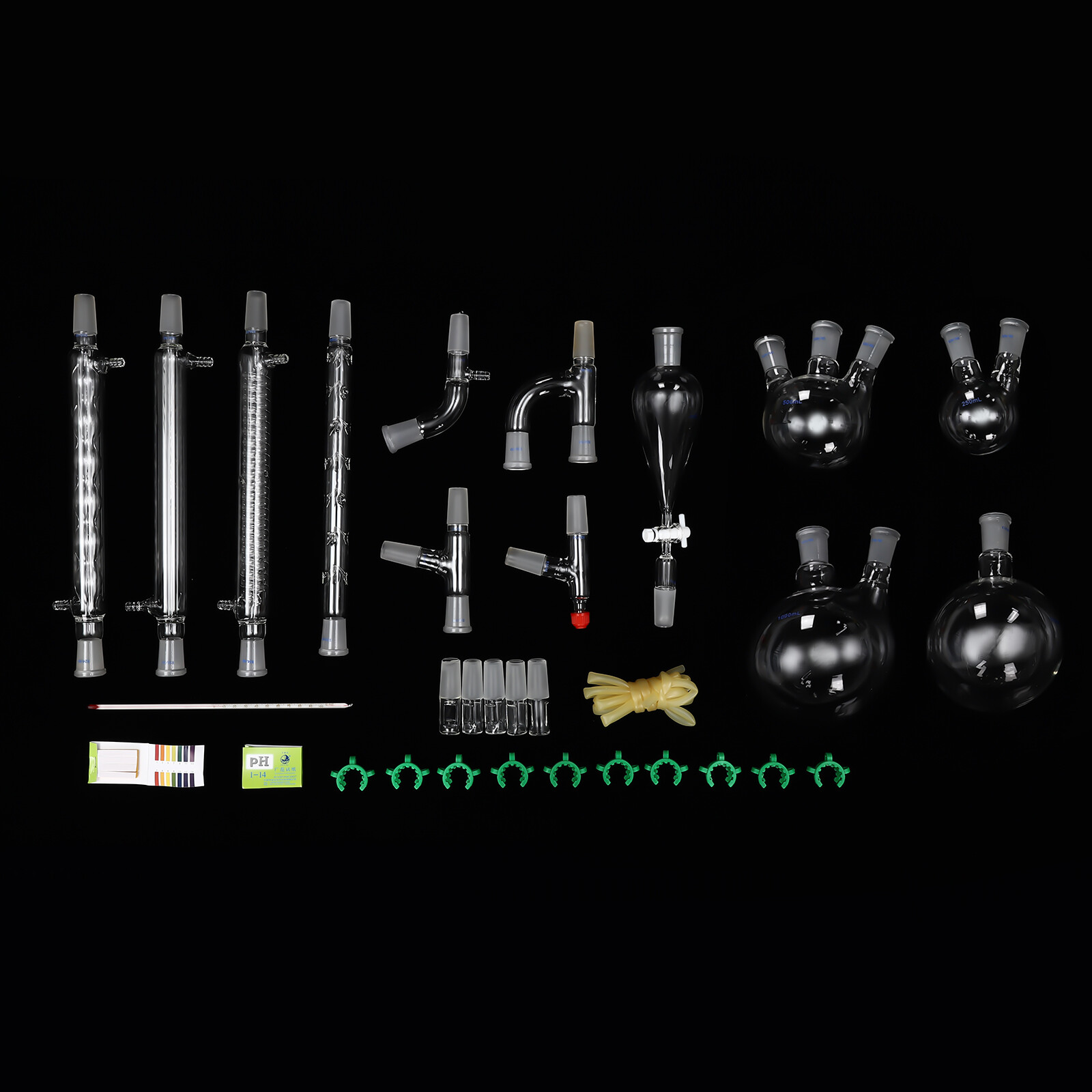 24/40 Glass Organic Chemistry Lab Glassware Kit – 32PCS Distillation Set