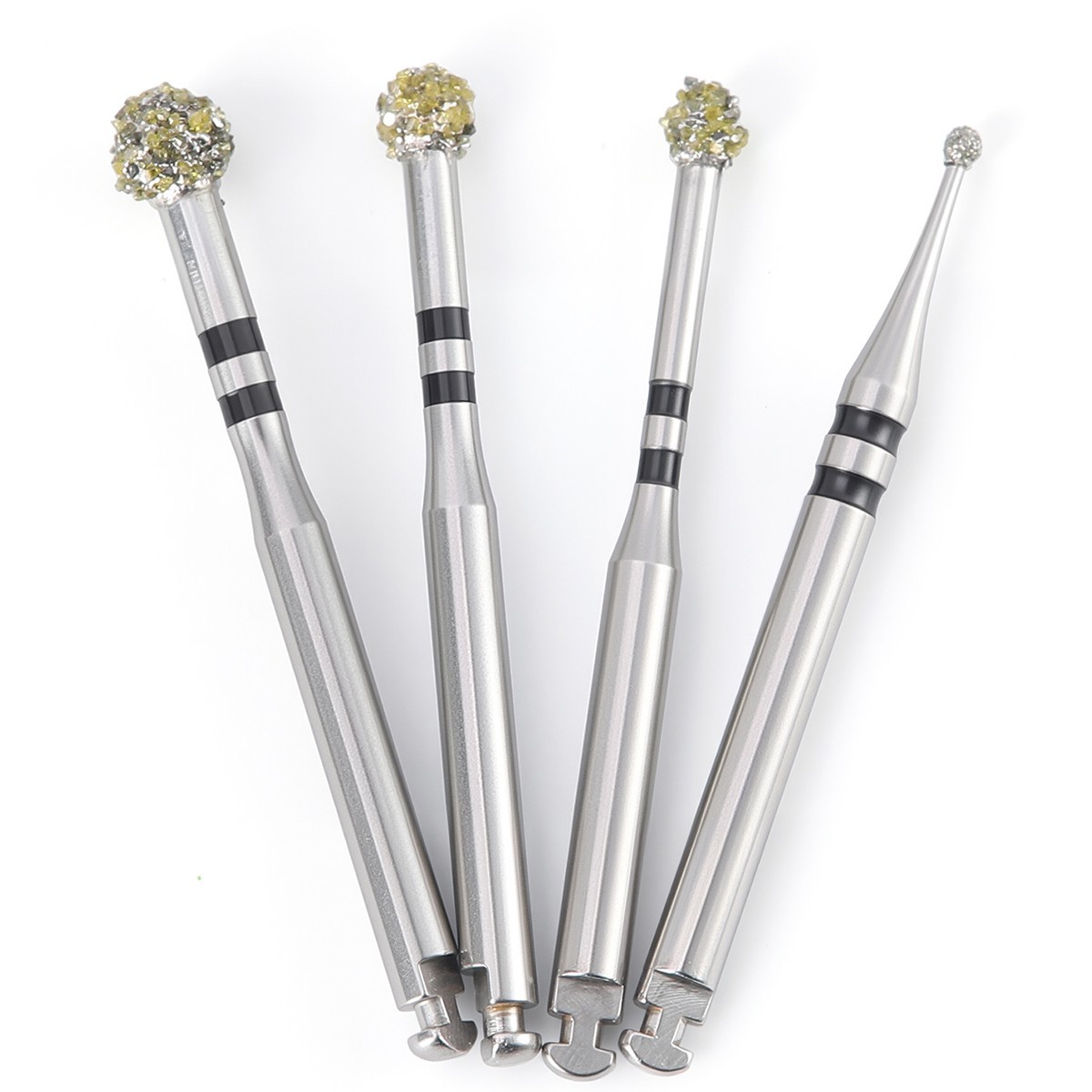 4Pcs Dental Degranulation Burs Osseous Debridement Soft Tissue Removal Diamond