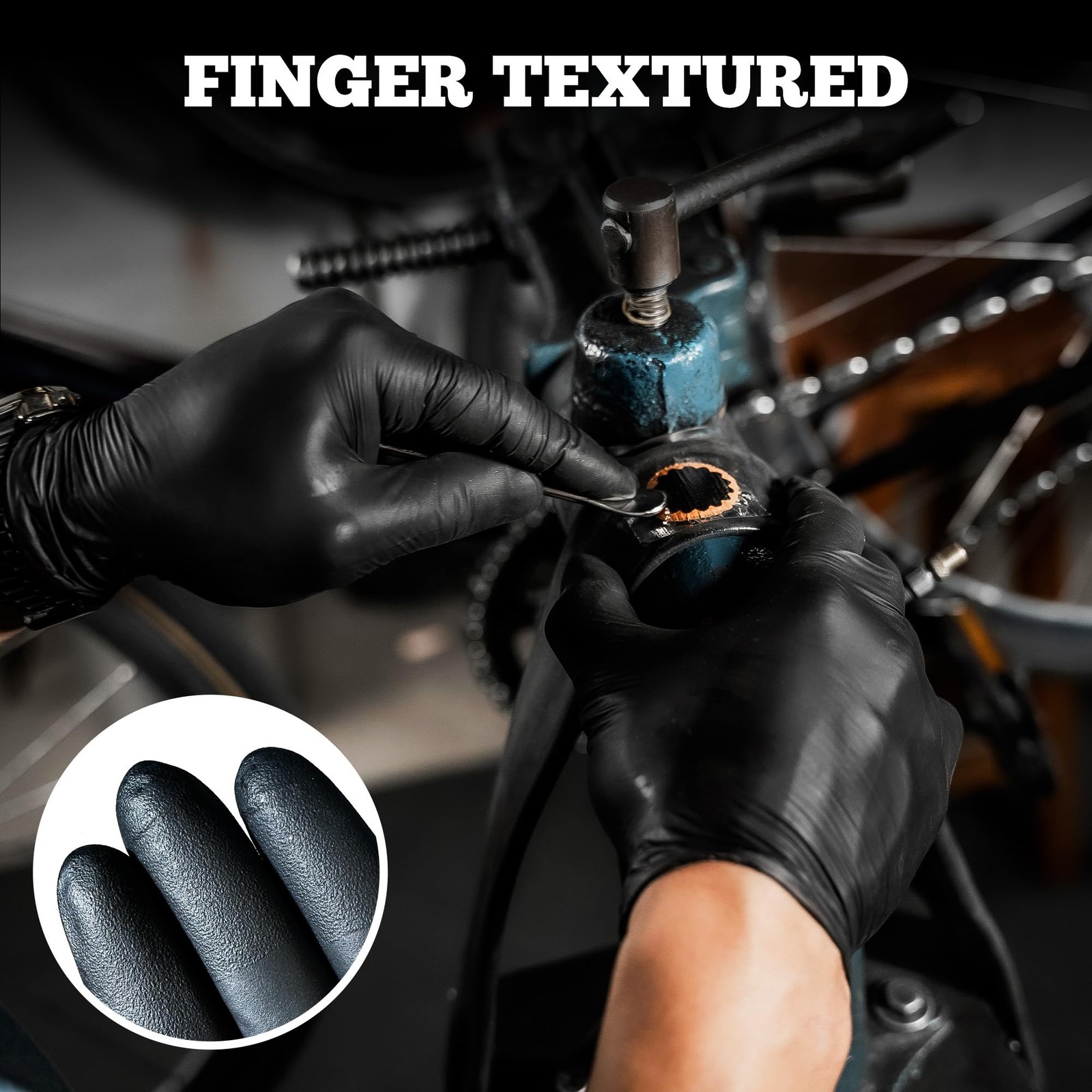 TitanFlex Disposable Nitrile Exam Gloves, XX-Large, 05 Black (Xxl, 100ct)