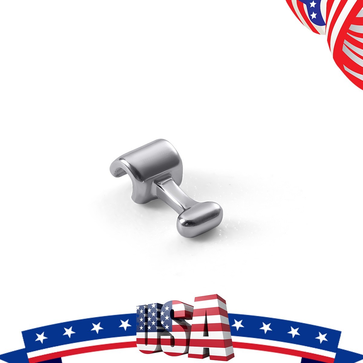 AZDENT Dental Ortho Crimpable Hooks Use Archwires 1.6/1.8/2.1/2.7/3.1/4/5.5/7mm