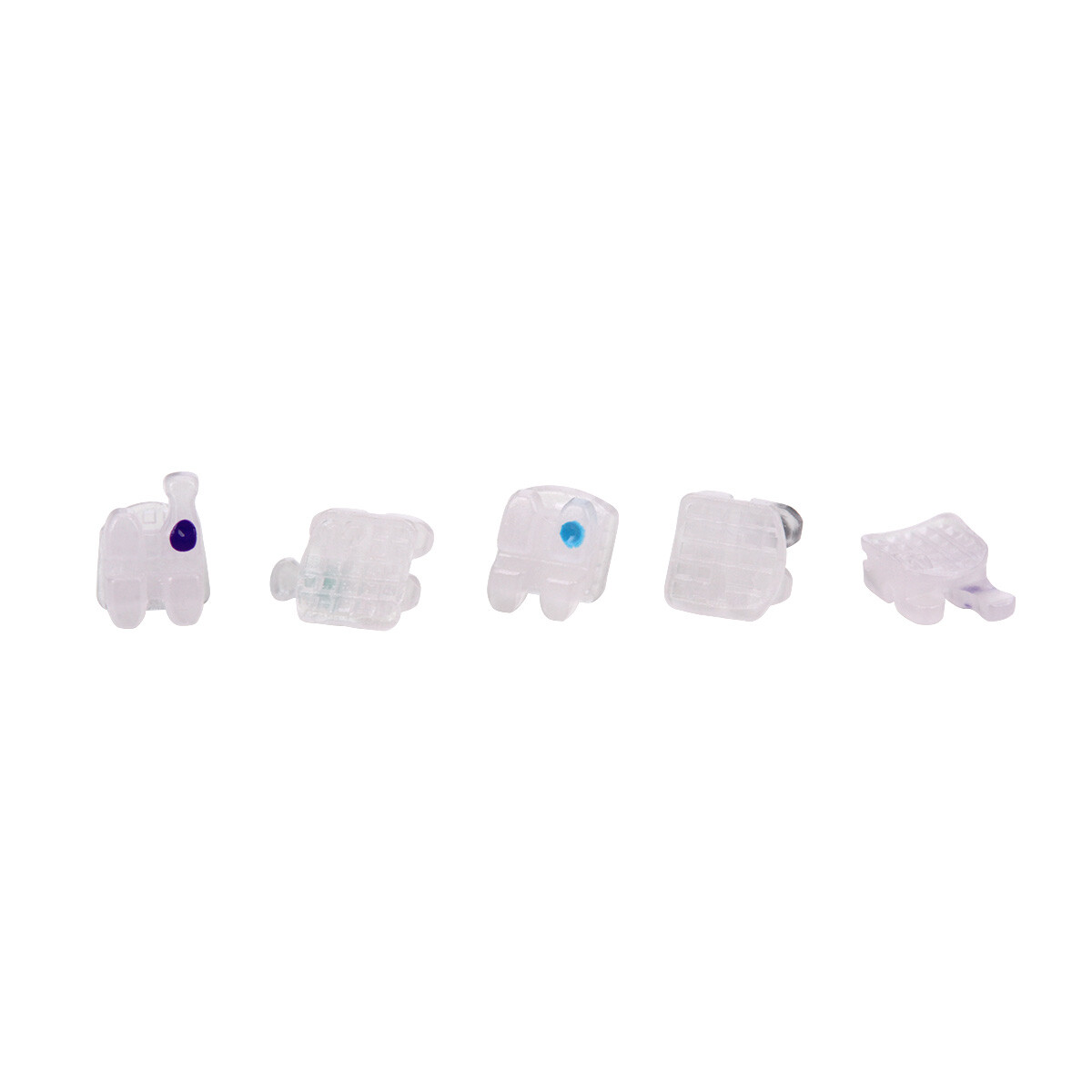 AZDENT Dental Orthodontic Clear Ceramic Brackets Braces Roth /MBT 022 Hook 345