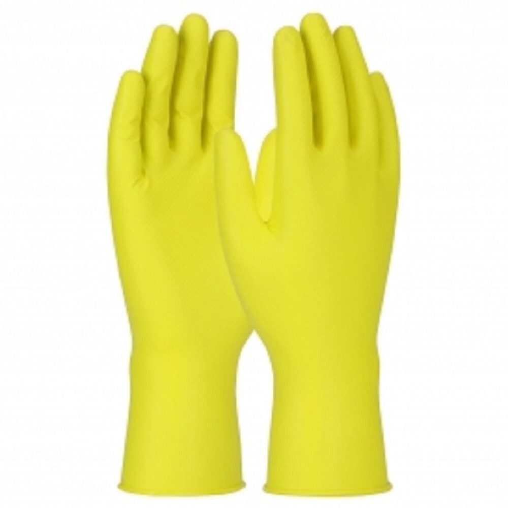 Grippaz Jan San Ambidextrous Nitrile Gloves with Textured Fish Scale Grip – 6 Mi