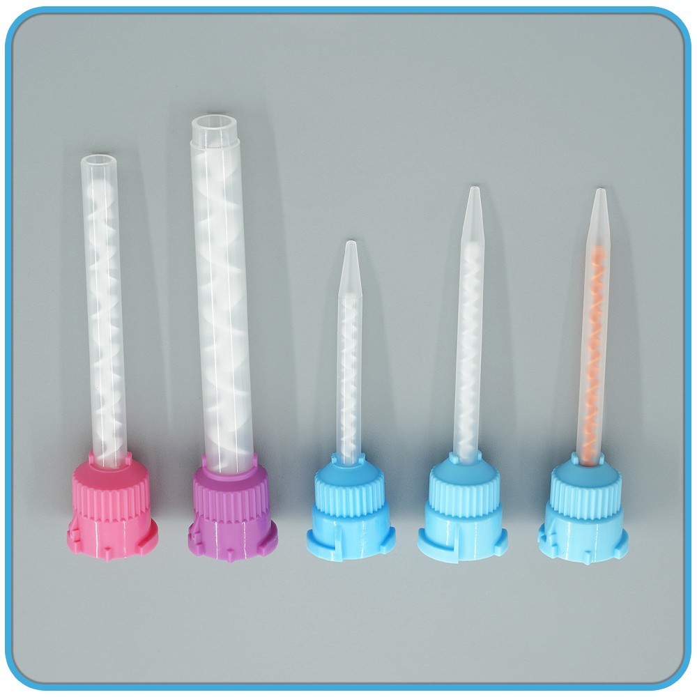 100Pcs Dental Mixing Tips Impression HP Tips 1:1 for Light Body USA