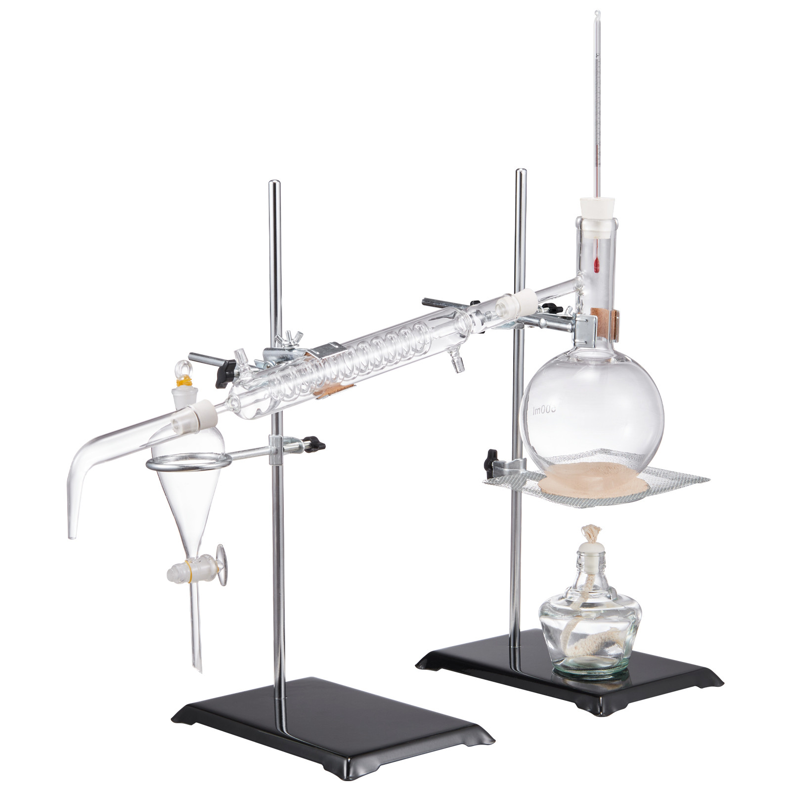 VEVOR Essential Oil Distillation Kit 500ml Distillation Apparatus 28 pcs Set