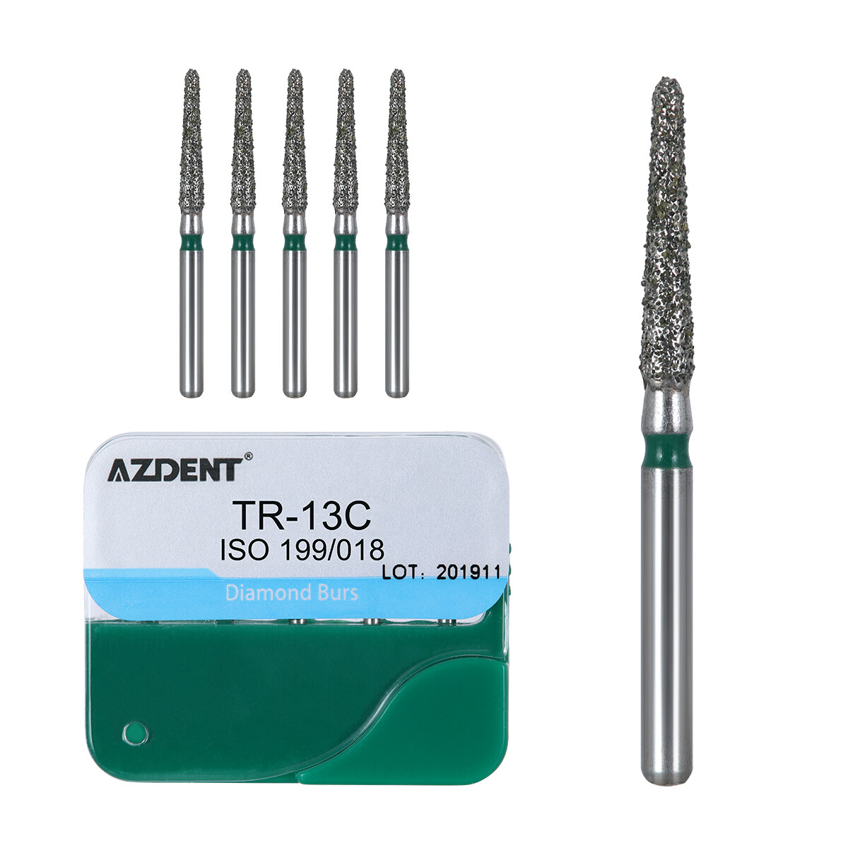 100pcs 20Types Dental High Speed Handpiece Diamond Burs Drills Medium FG 1.6mm