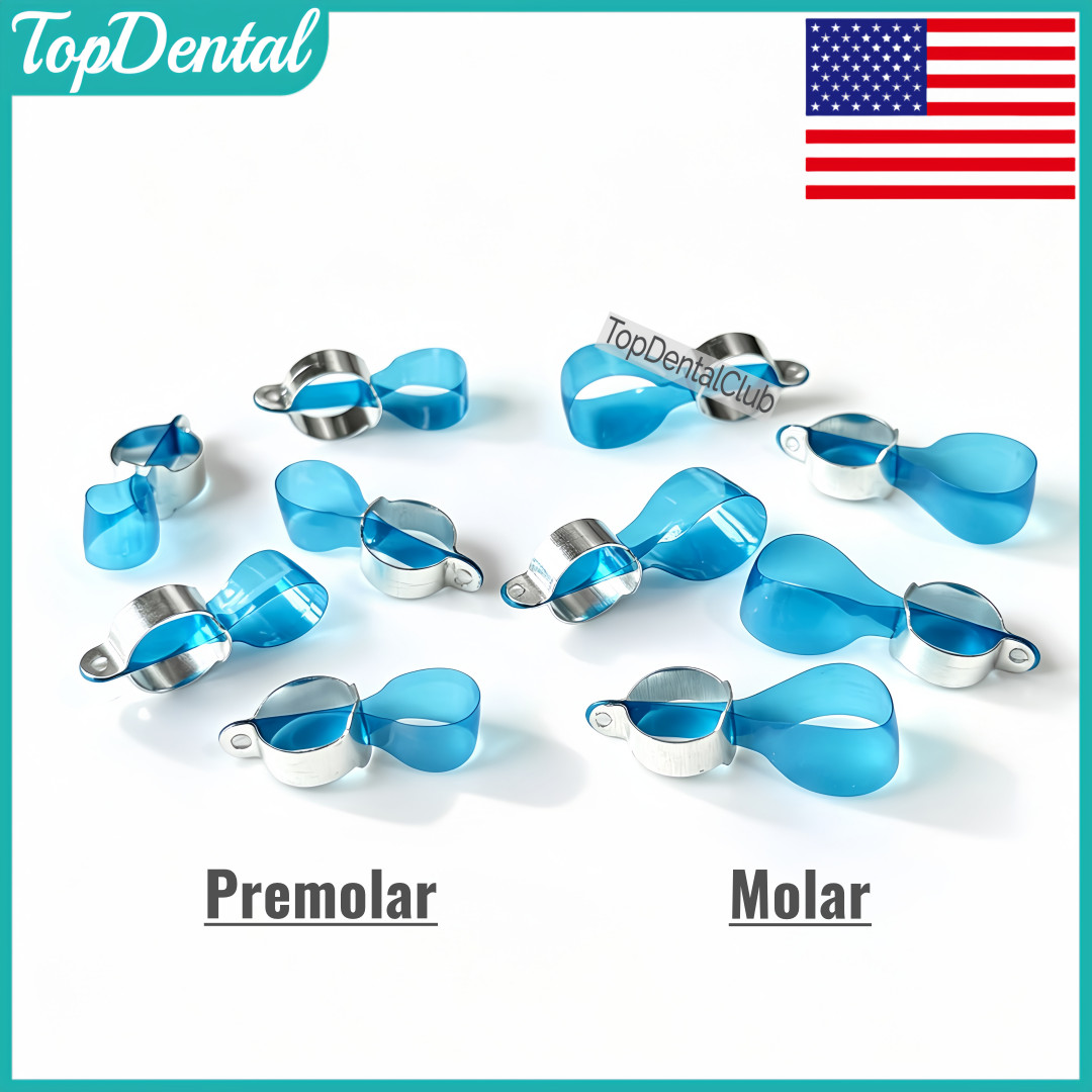 USA Dental Transparent Lucifix Posterior Matrices Blus Matrix Band Ring Fit Kerr