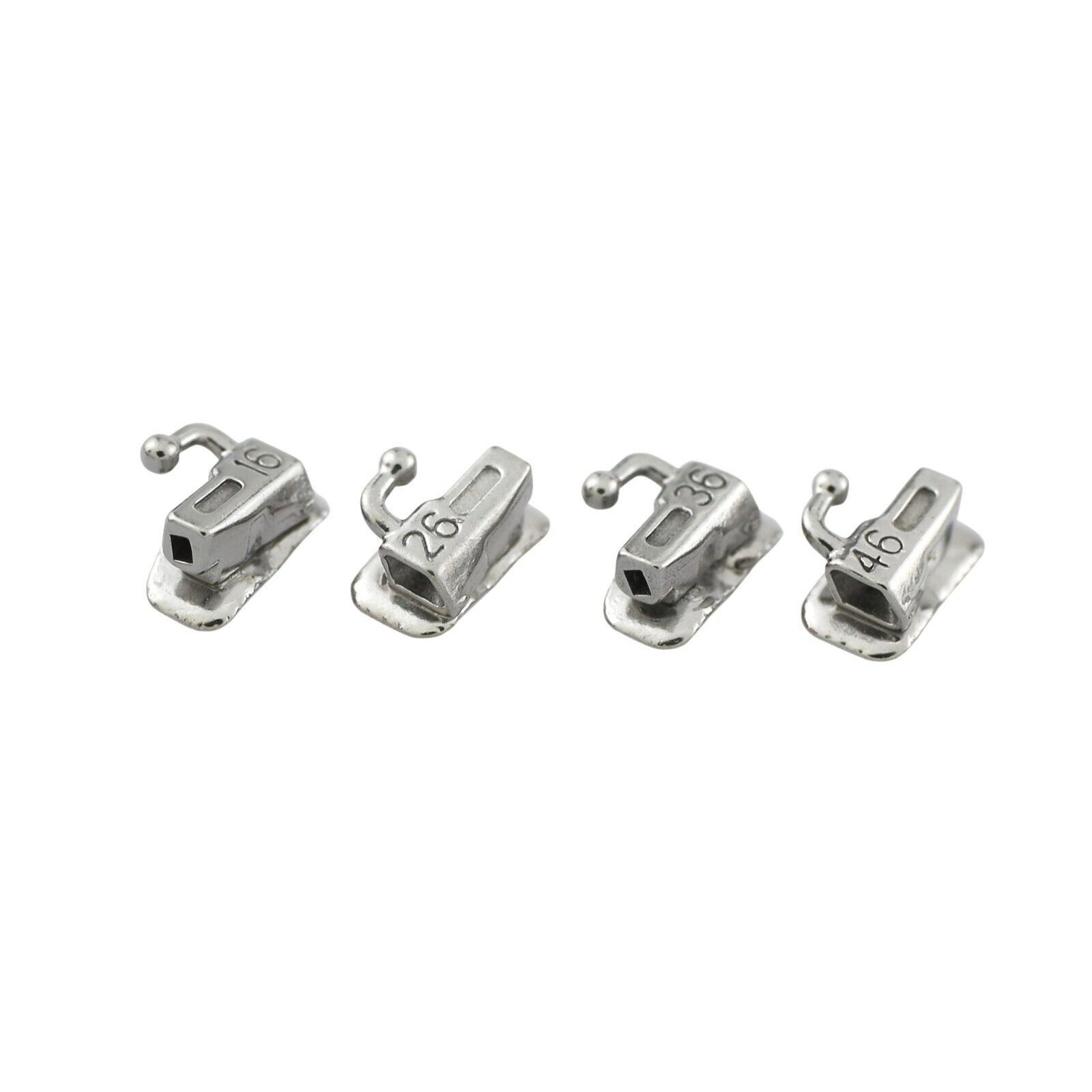 Dental Mini Brackets Orthodontic Braces Metal Roth MBT 022 3 / 345 Hooks 6-6 MIM