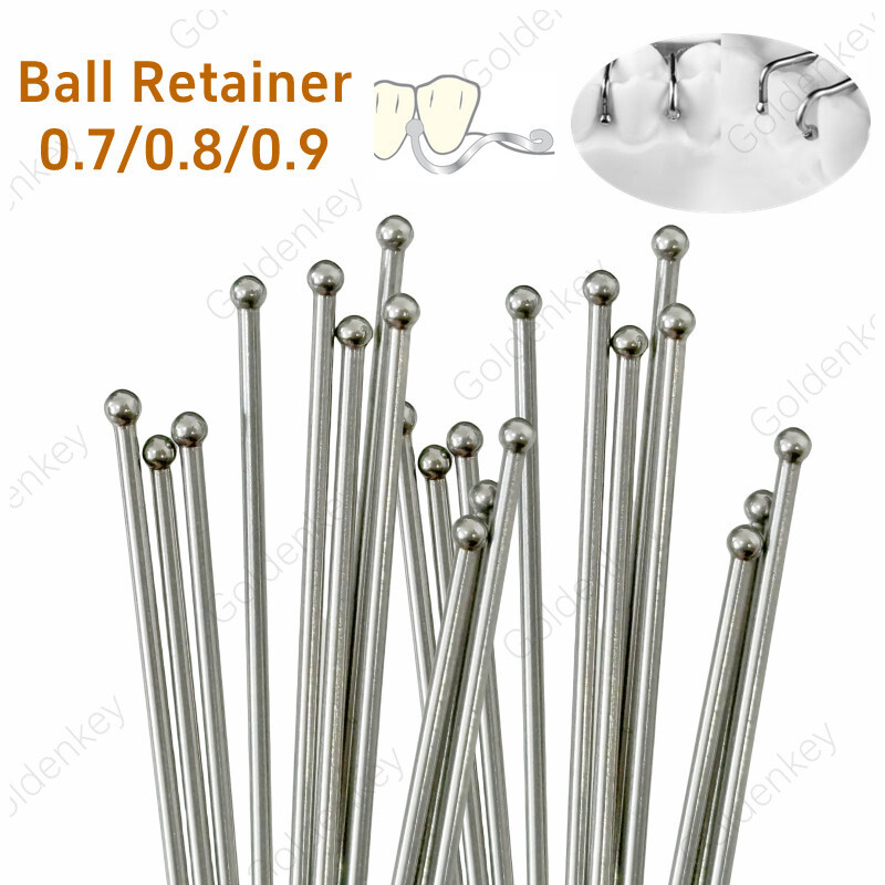 Dental Ball Retainer Orthodontic Clasp Anchor Teeth Position Hold 0.7/0.8/0.9