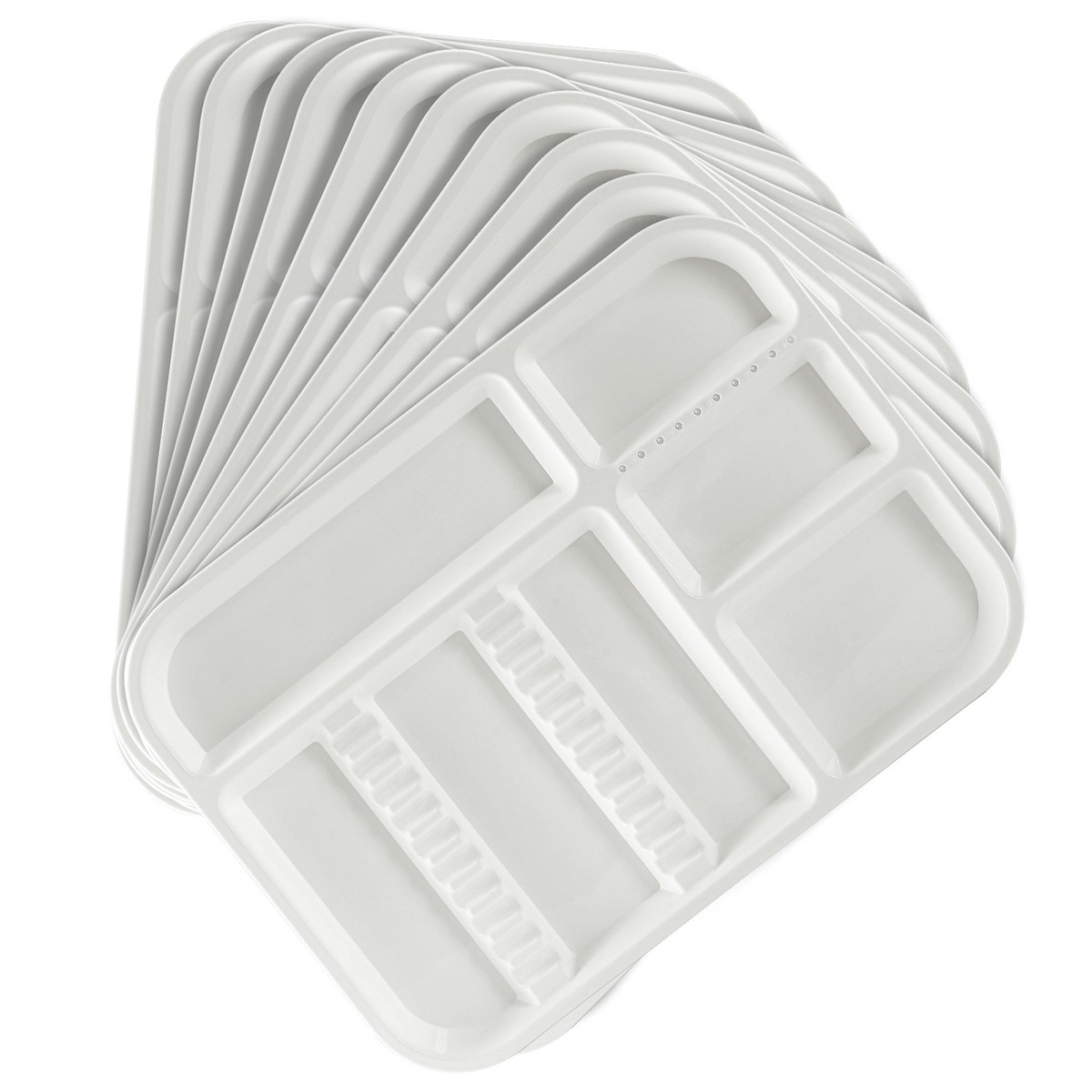 Dental Medical Autoclavable Plastic Trays Instrument Divided Separate Setup Tray