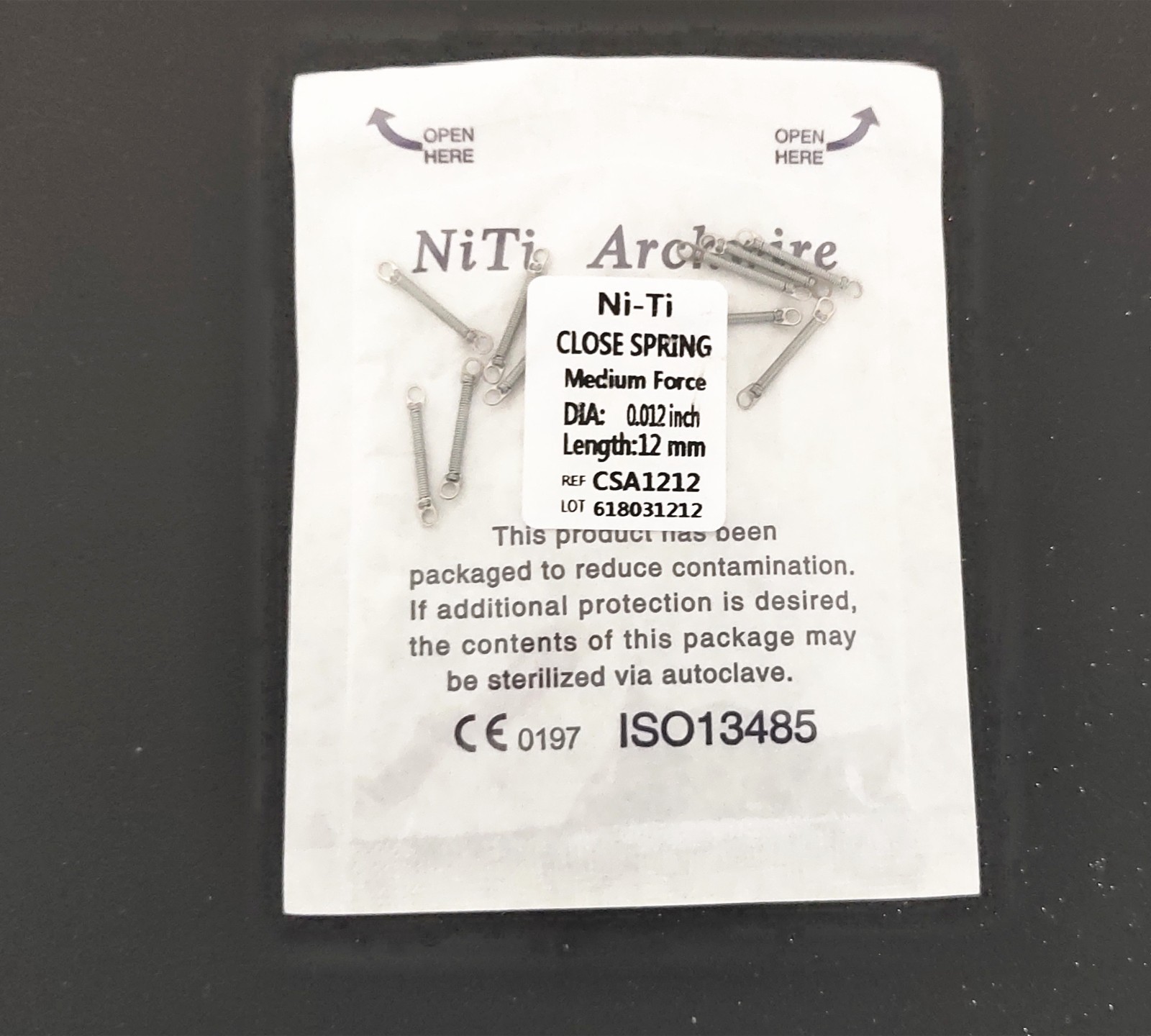 10PCS/Pack Dental Orthodontic Closed Coil Spring 0.012*12mm SALE