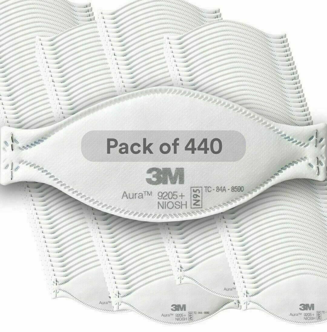 3M Aura 9205+ N95 Mask NIOSH Approved Particulate Respirator CASE OF 440