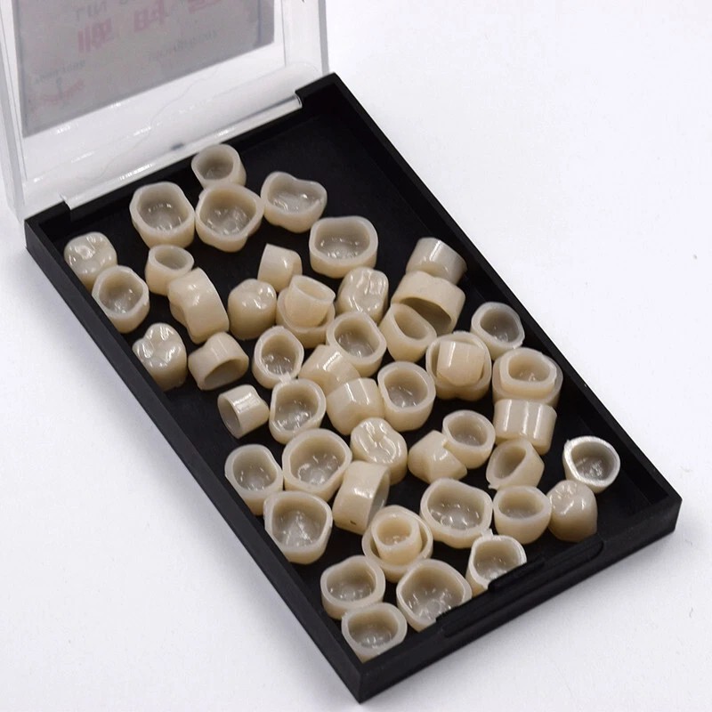 50 Pcs/Box Dental Whitening Front Temporary Crown Material Polycarbonate Tooth