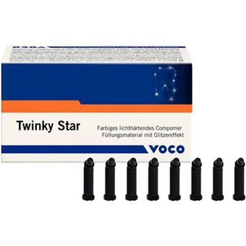 Voco 1682 Twinky Star Compomer Capsules Dental Composite 25/Pk Silver 0.25gm