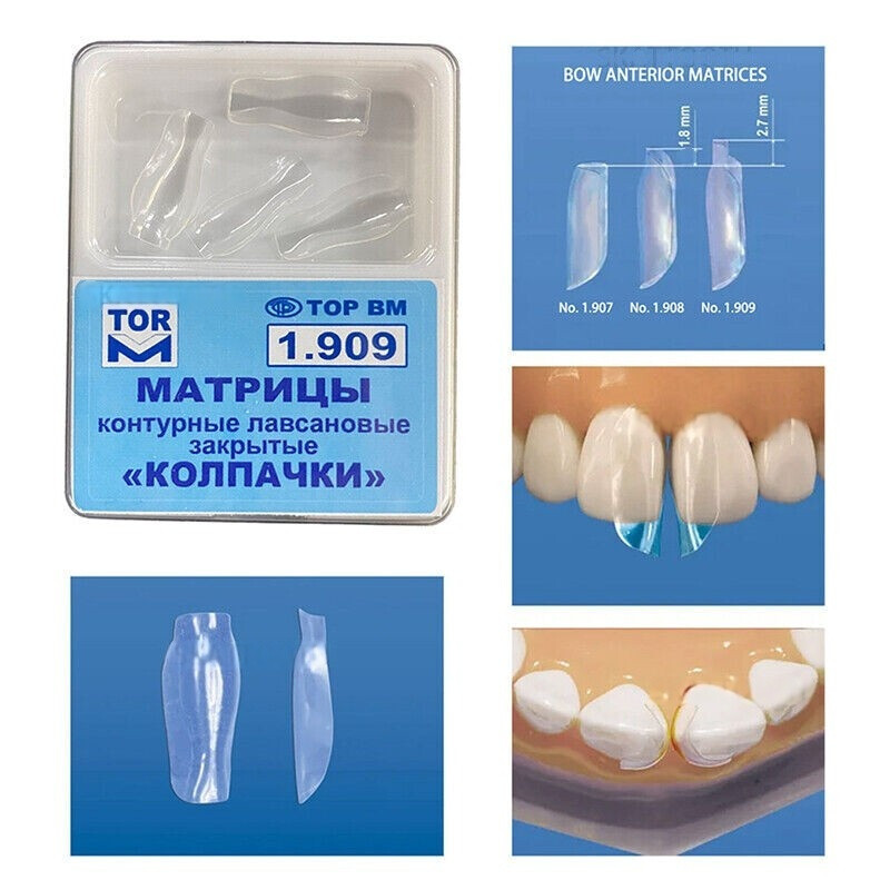 Dental Proximal Anterior Strips Polyester Matrix Bands Clear Matrices Anterior