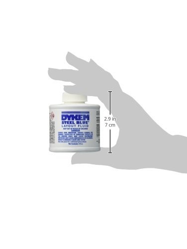 Dykem 80300 Steel Blue Layout Fluid, Brush-in-Cap 4 Fl Oz (Pack of 1),