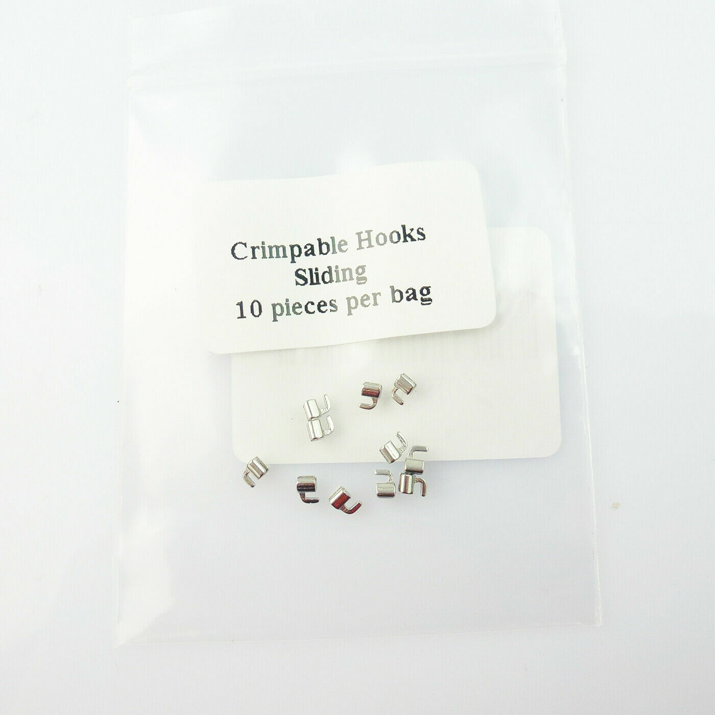 10Pcs Dental Orthodontic Crimpable Hook Sliding Hook Stainless Steel Easyinsmile