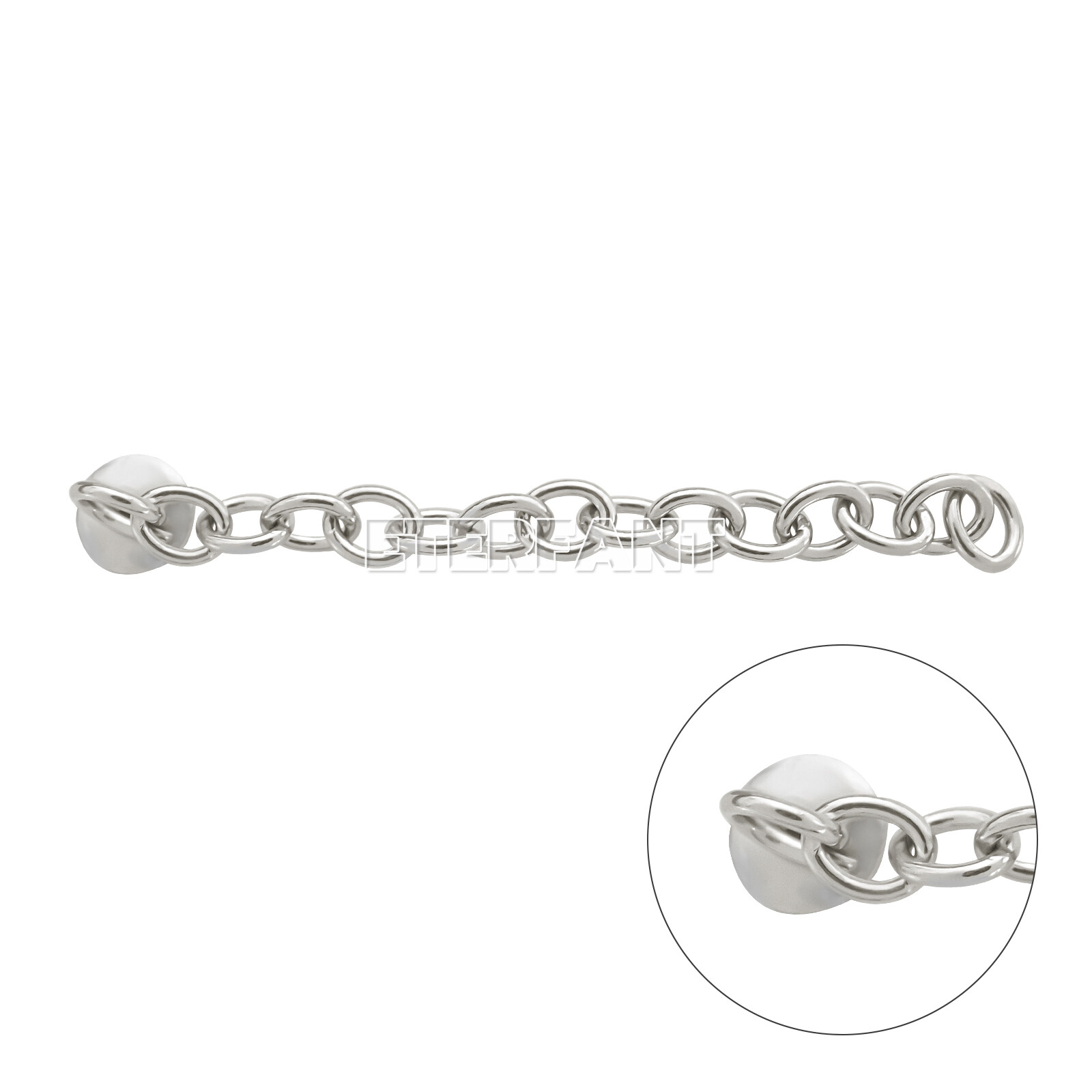 ETERFANT Dental Ortho Lingual Button Traiction Chains Round Plated Silver/Gold