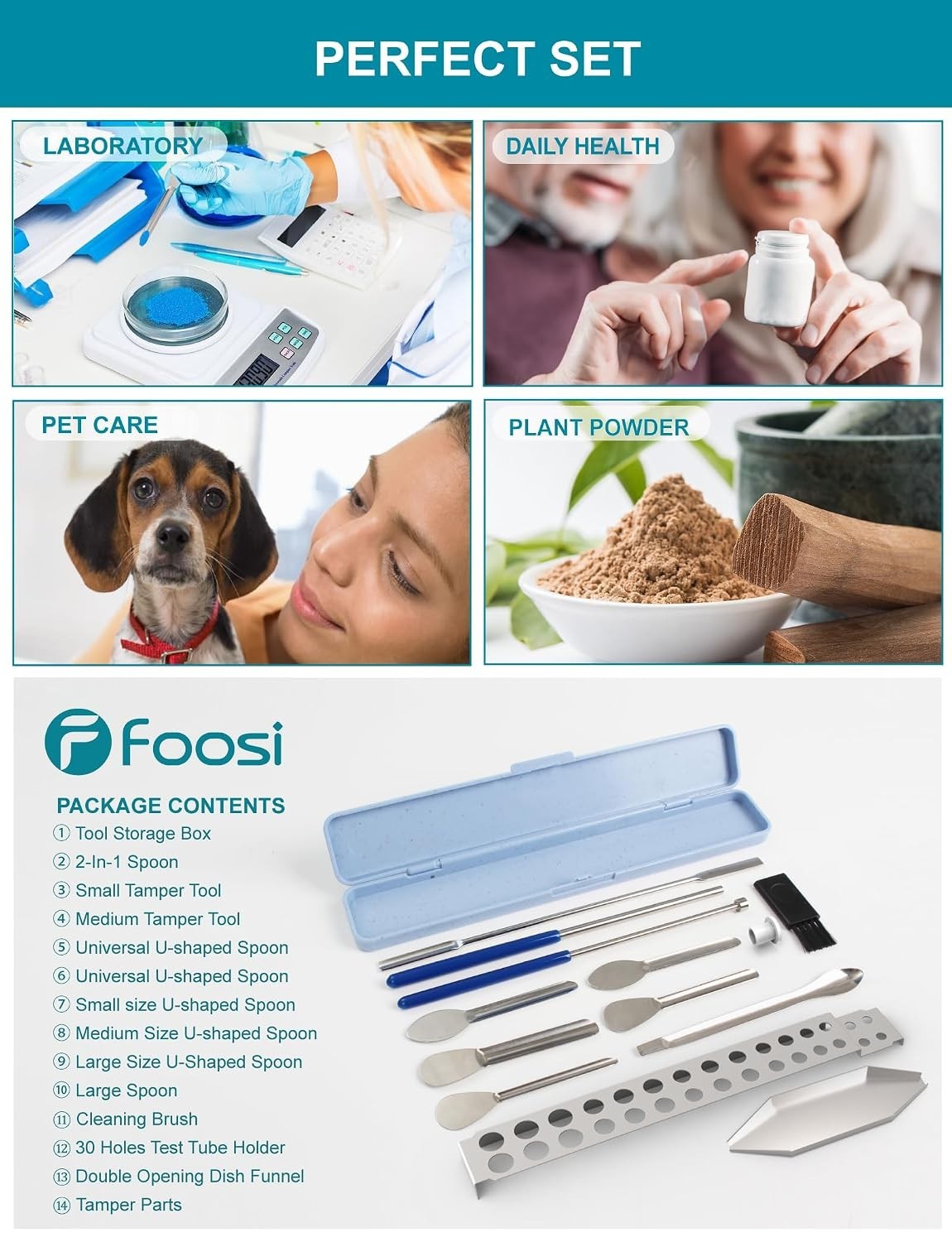 Filling Tools kit – Home & Labs Supplies with Empty Funnel Tray and Spoon Sco…