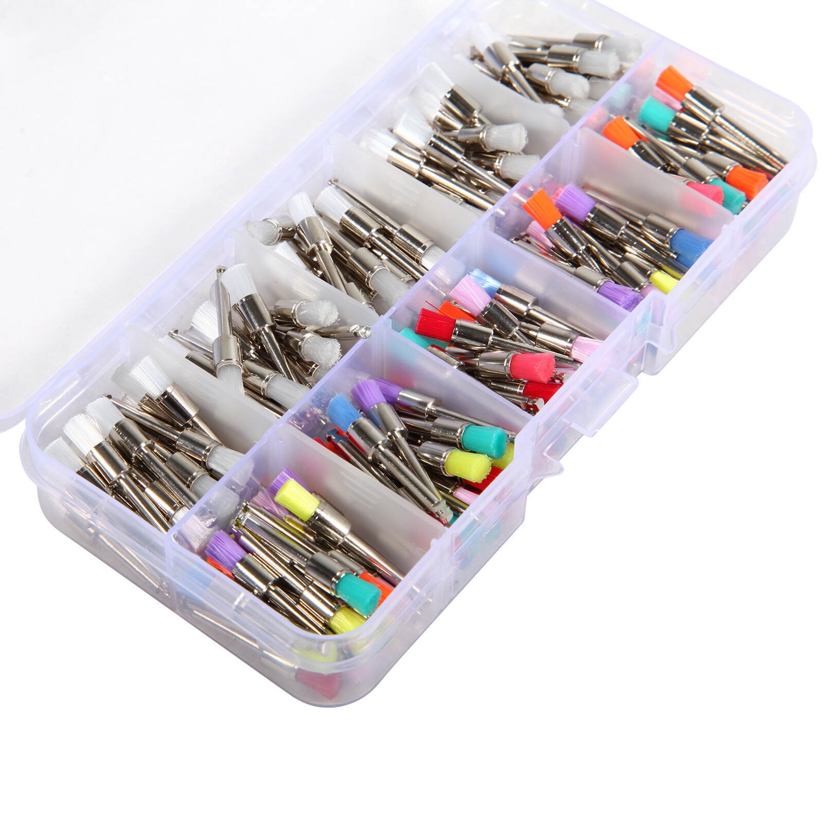 200Pcs SKYSEA Dental Flat Polishing Brush Brushes For Low Speed Handpiece