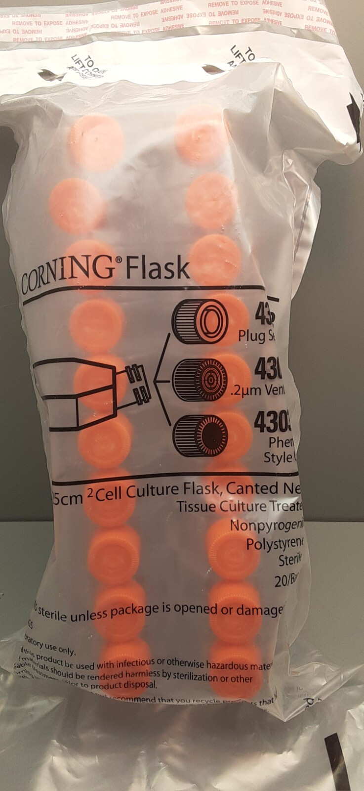 Corning 25cm2 Culture Flask/ Vent Cap (Sealed bag/20) 430639