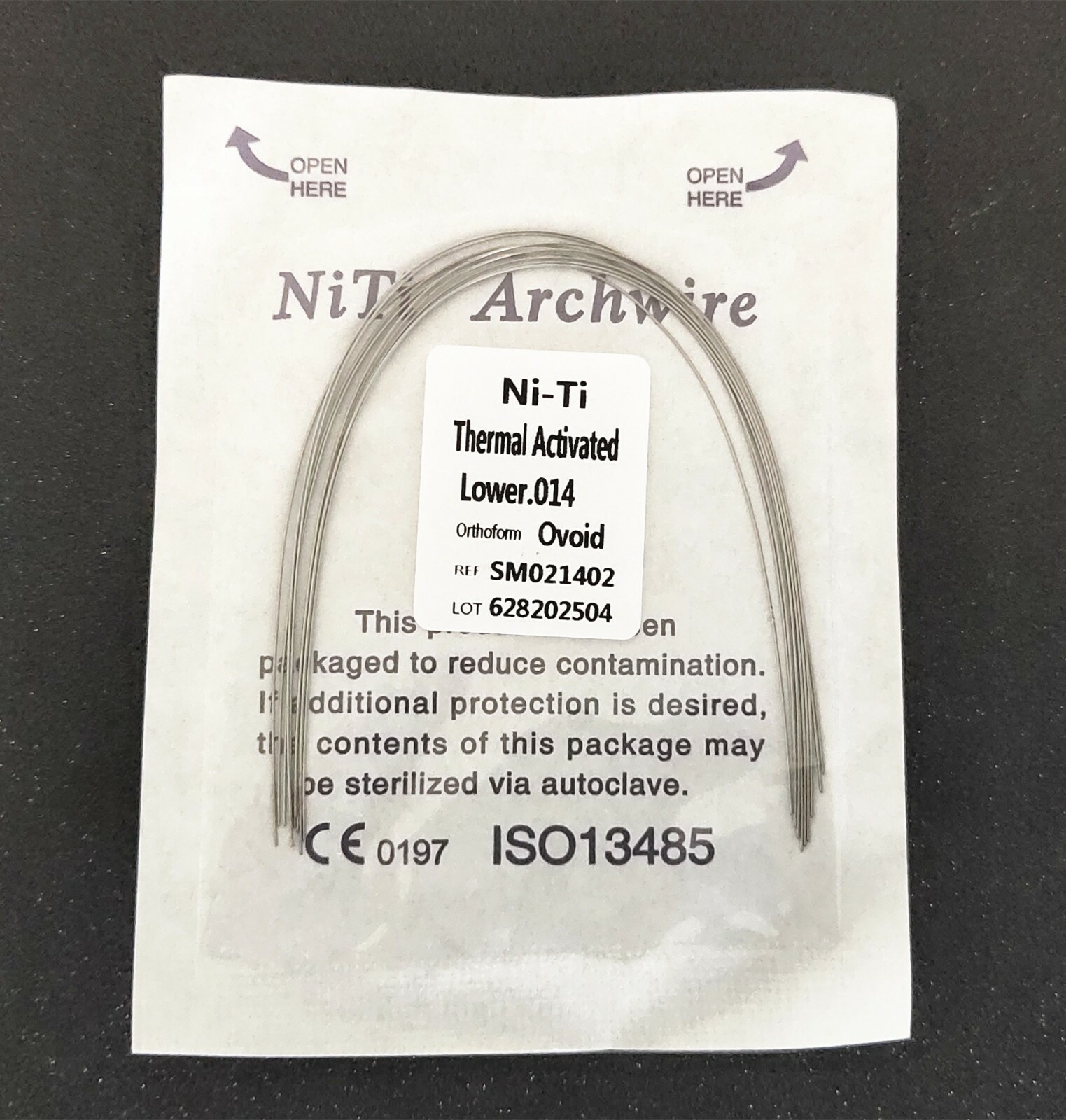 200 Packs Thermal Activated Niti Arch Wire Round Dental Orthodontics Ovoid Form