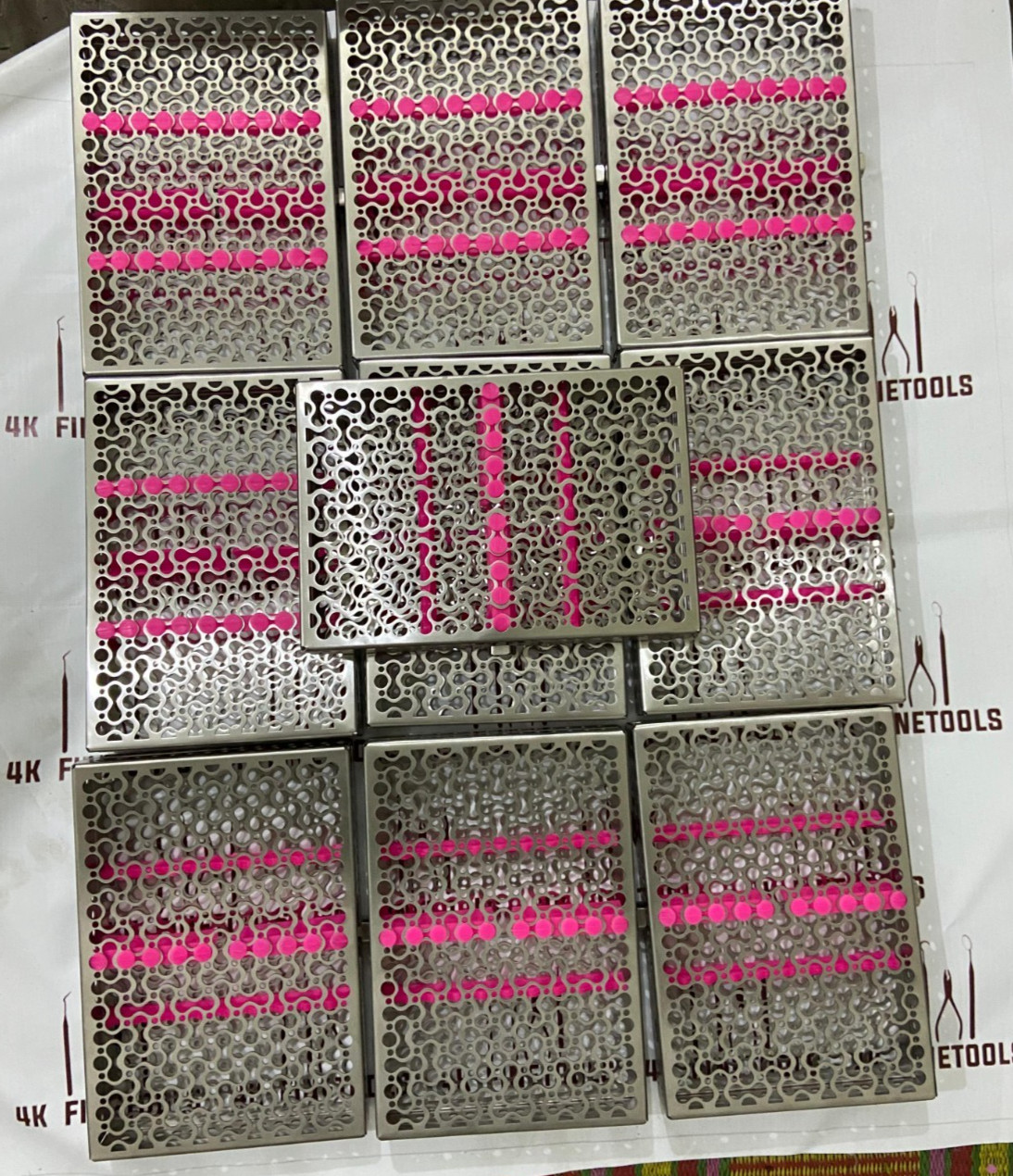 Lot of 10 Hu Friedy sterilization cassettes