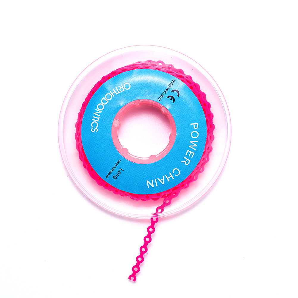 Dental Orthodontic Elastic Ultra Power Chain Rubber Band Dentist Ortho Materials