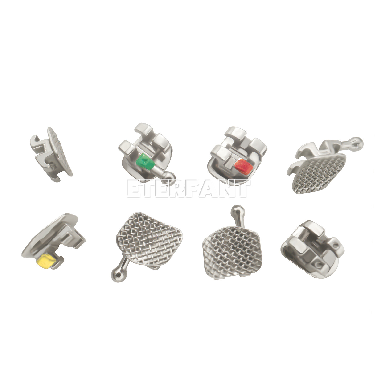 ETERFANT Dental Ortho 1040PCs Ligature Ties Elastic Rubber Bands/Bracket Braces