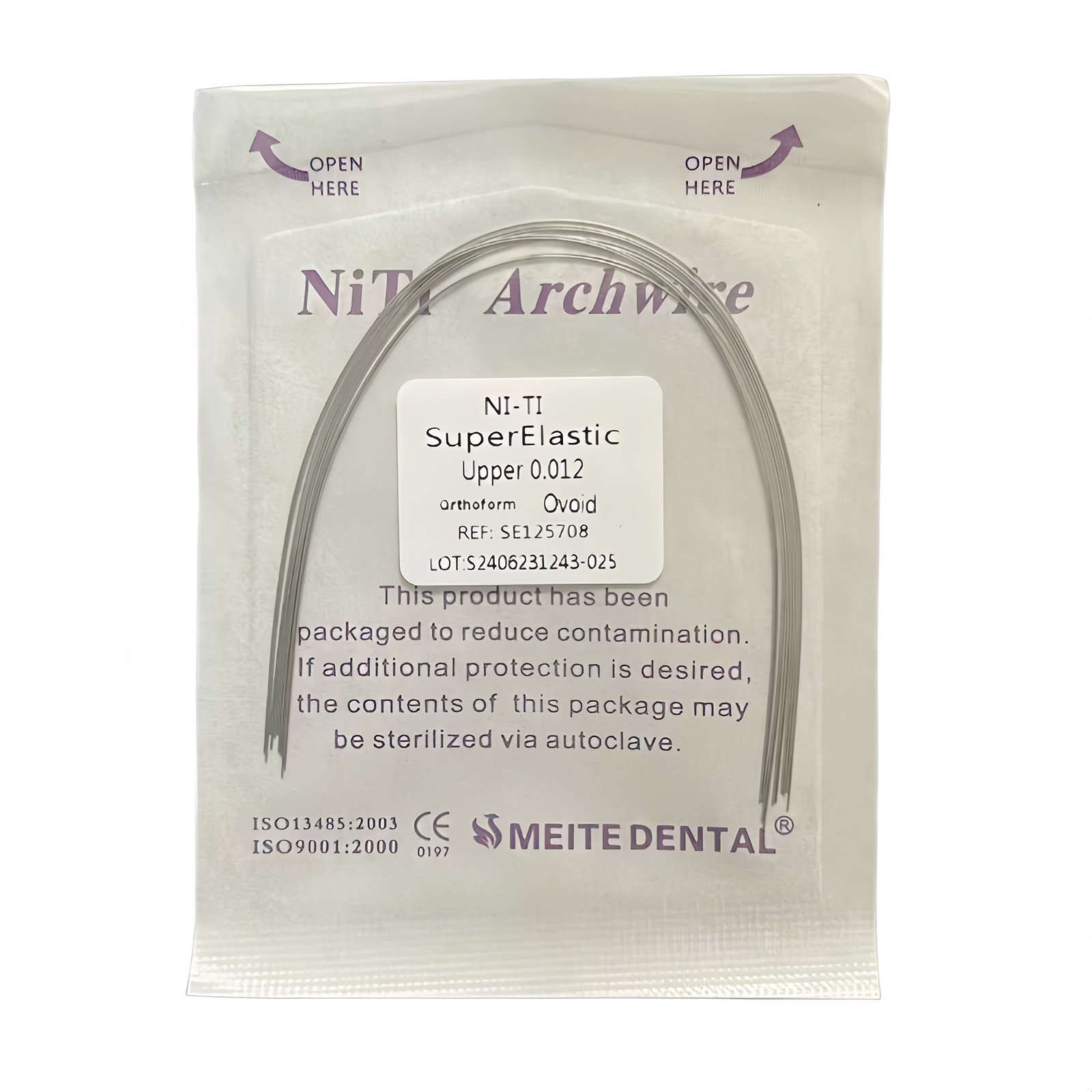 10Packs Dental Orthodontic Super Elastic Wire Niti Round Arch Wires Ovoid Form