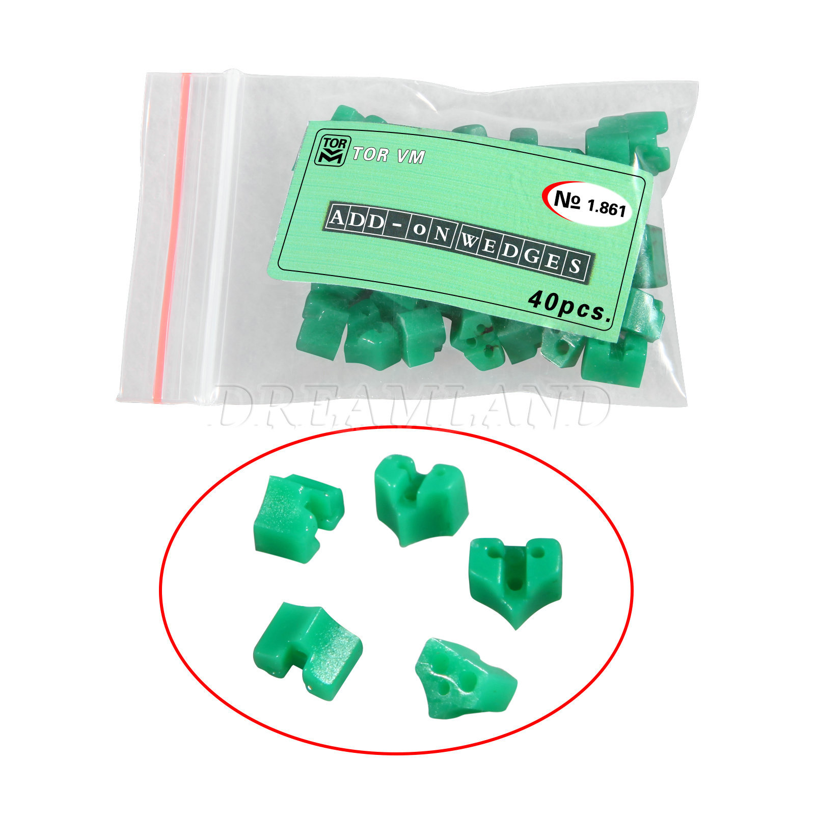 1 Kit New Dental Add On Wedges Orthodontic Special Silicone Rubber 40pcs/pack