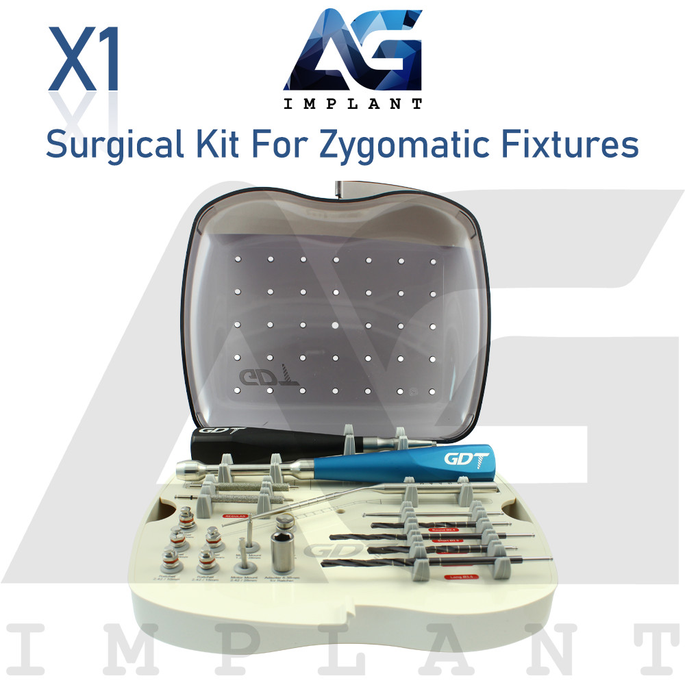 Surgical Kit For Zygomatic Fixtures Stainless Steel Tools Int Hexagon 2.42