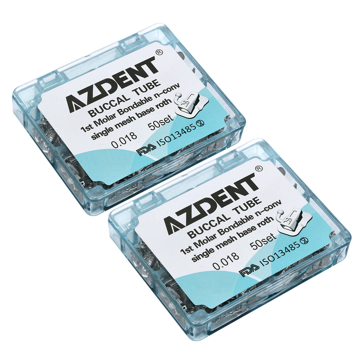 AZDENT Dental Ortho Mini Bracket Braces /Buccal Tubes 1st Molar Roth MBT 022