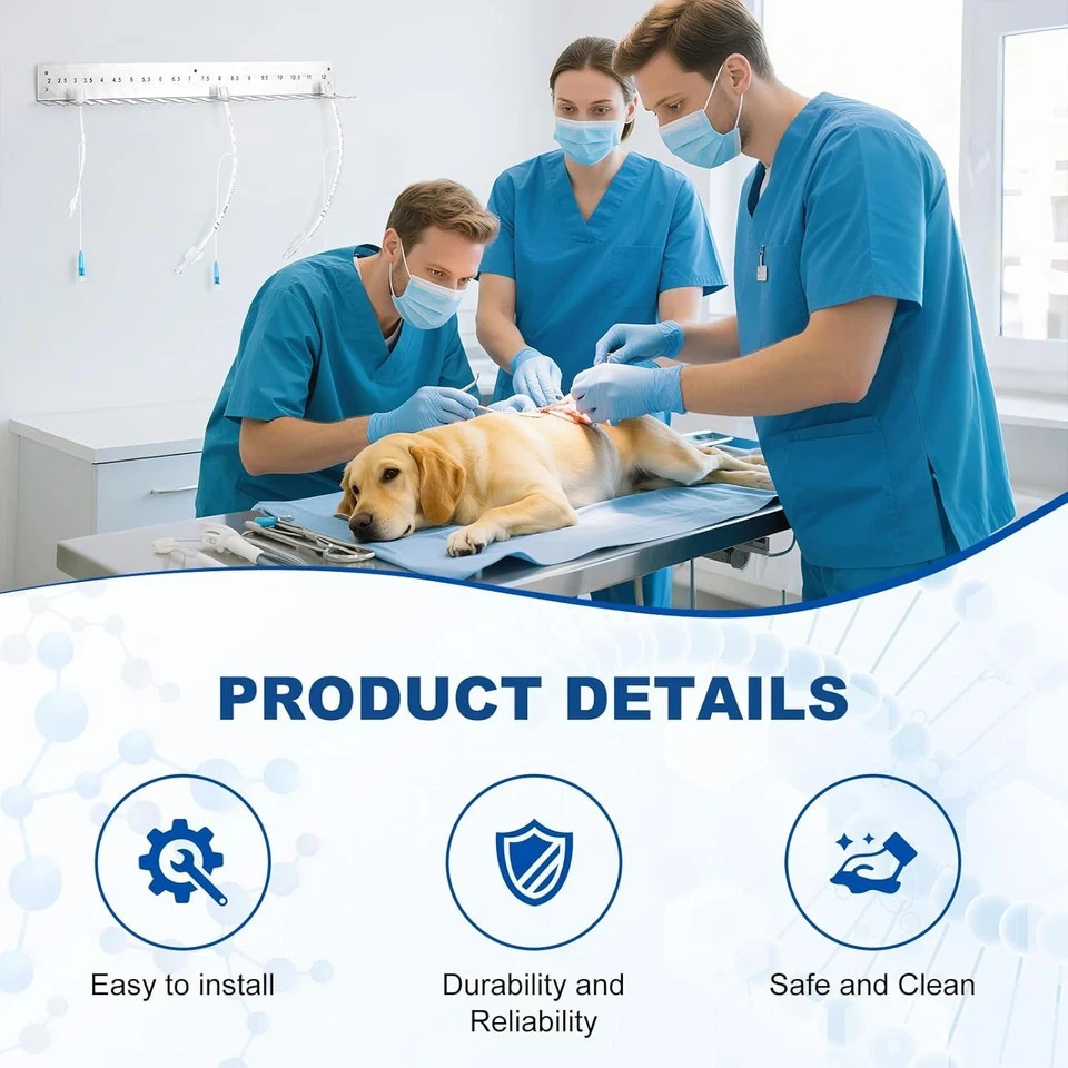 Endotracheal Tube Holder 304 Stainless Steel Rack Wall Hanging Frame Endotrac…