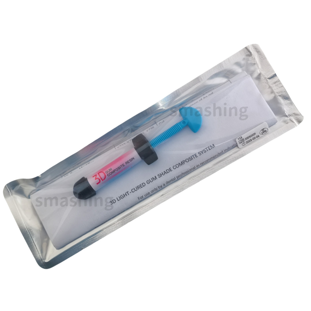 Dental Gingiva Resin 3D Gum Composite Resin Gingiva Aesthetic Pink Color 4g