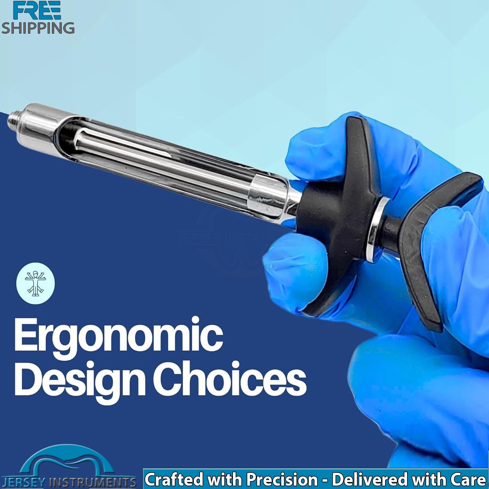 Dental Cartridge Syringe T Handle Type 2.2ml Black Anesthesia Injection Tool New