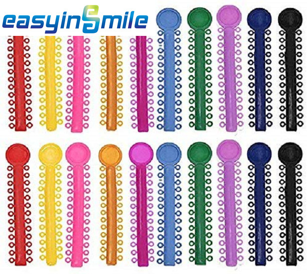 Orthodontic Dental Tie Ligature 40PCS Easyinsmile Elastic Rubber Band Assort