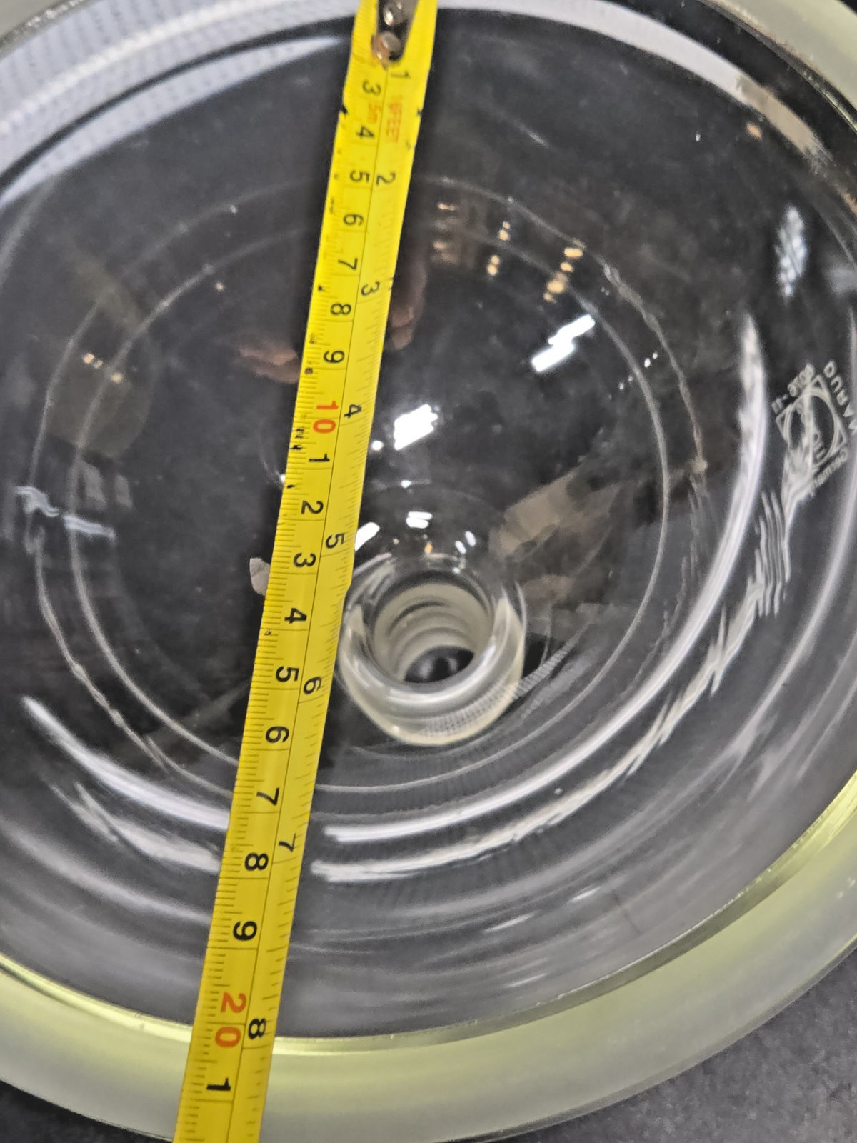 SCHOTT DURAN Large Glass Reaction Vessel Top 200mm ID / 240mm OD