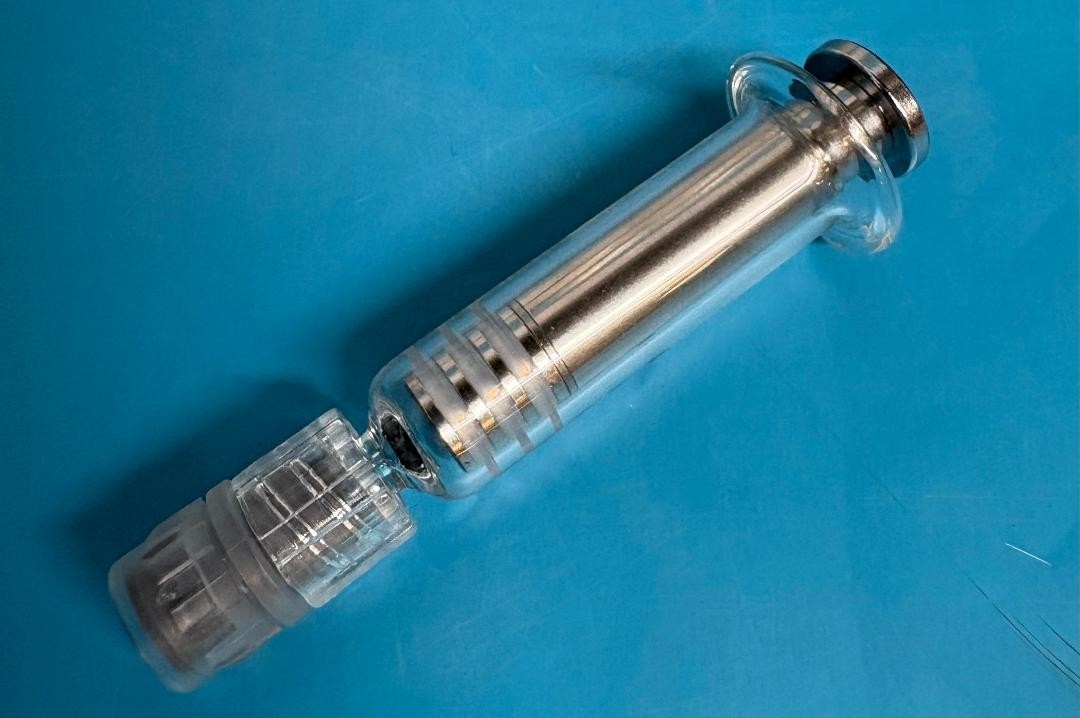1ml Borosilicate Glass Syringe Oil Liquid Dispenser with Metal Luer Lock