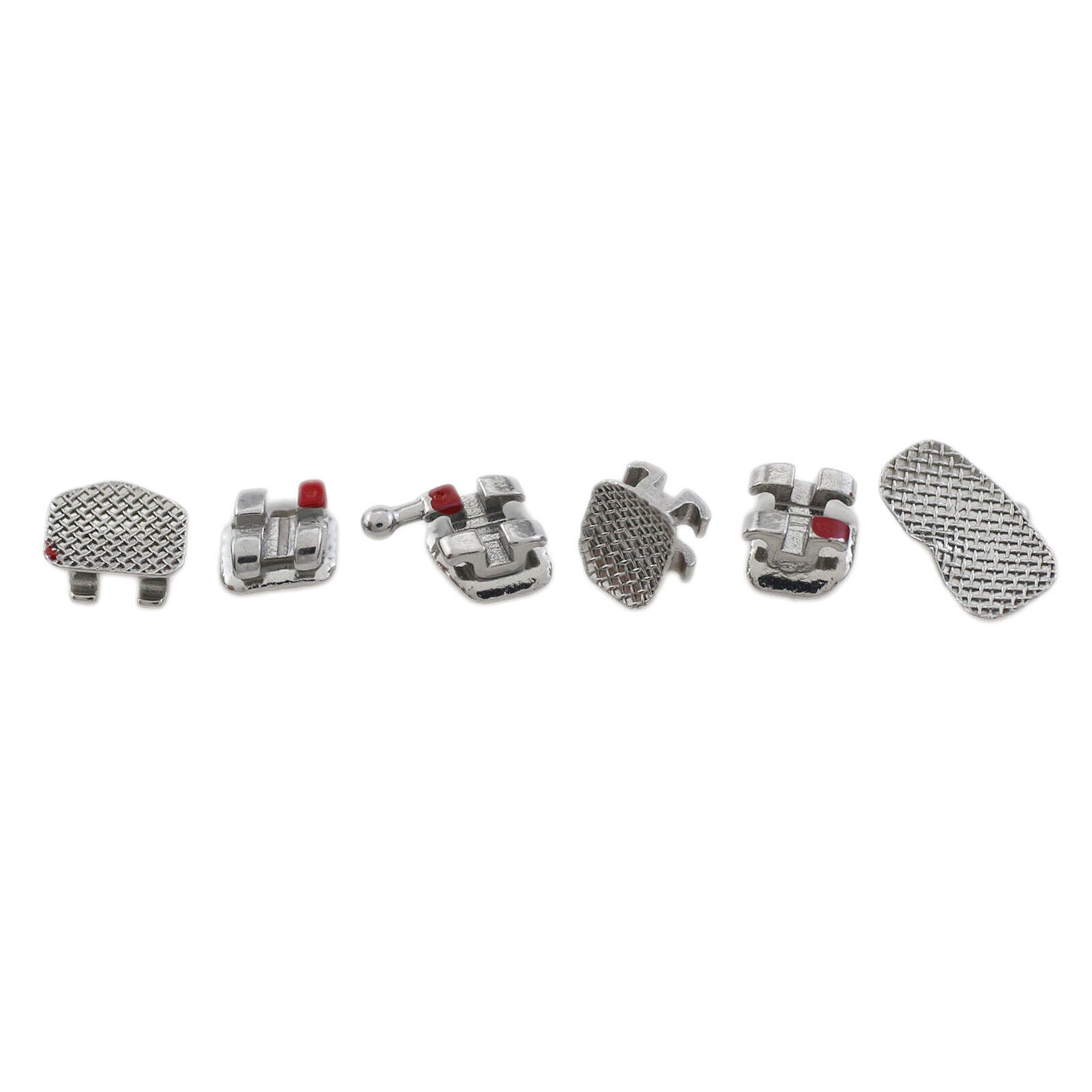 Dental Mini Brackets Orthodontic Braces Metal Roth MBT 022 3 / 345 Hooks 6-6 MIM