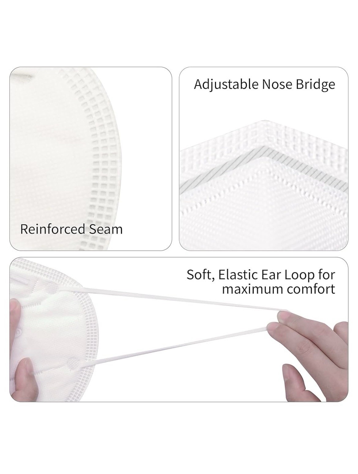 KN95 Respirator, 50 Pieces, Breathable & Comfortable Foldable Safety Mask