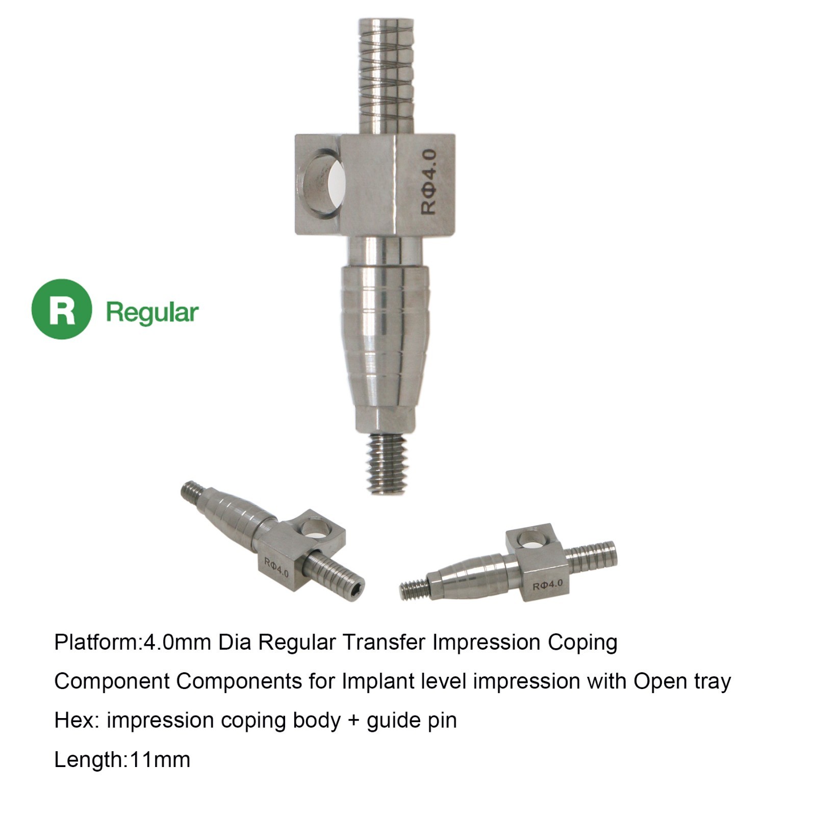 US DIO UFII Dental Regular Fixture Transfer Impression Coping Open Closed Tray